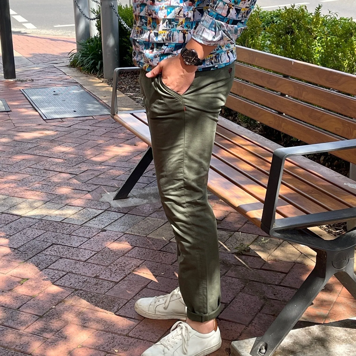 A Fish Named Fred - Chino Pant - Green