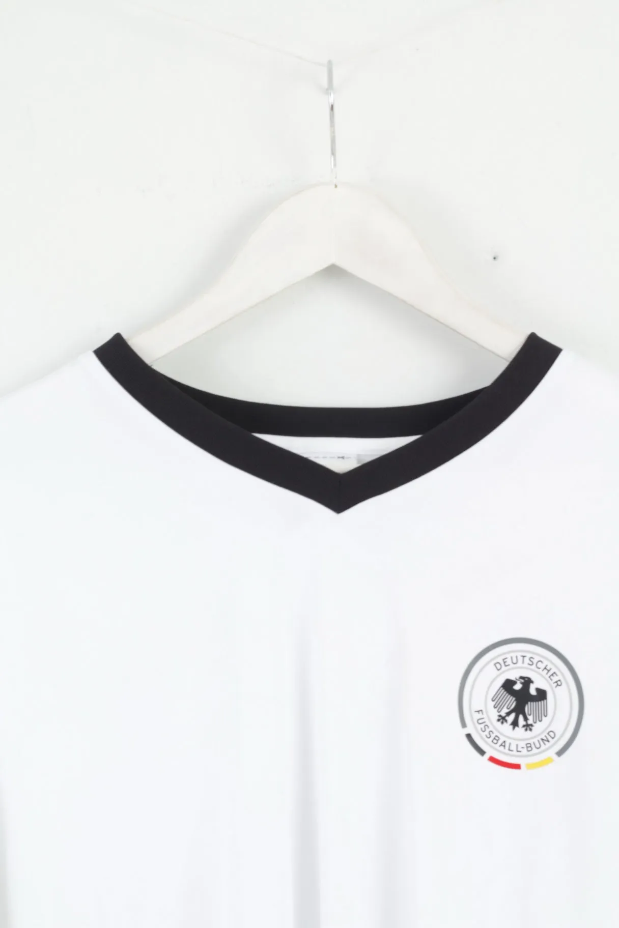 Adidas Deutscher Fussball Bund Mens XL Shirt White Jogis Joker 14 fur Rio Football Jersey