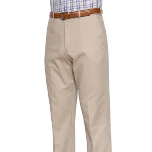 Ambler - Ezi-Waist Country Look Chino Trousers - Tobacco | Stone | Navy | Olive