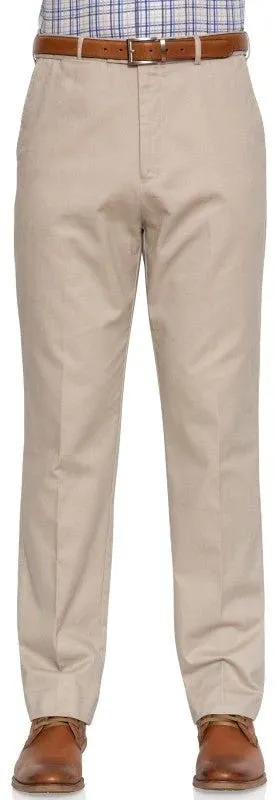 Ambler - Ezi-Waist Country Look Chino Trousers - Tobacco | Stone | Navy | Olive