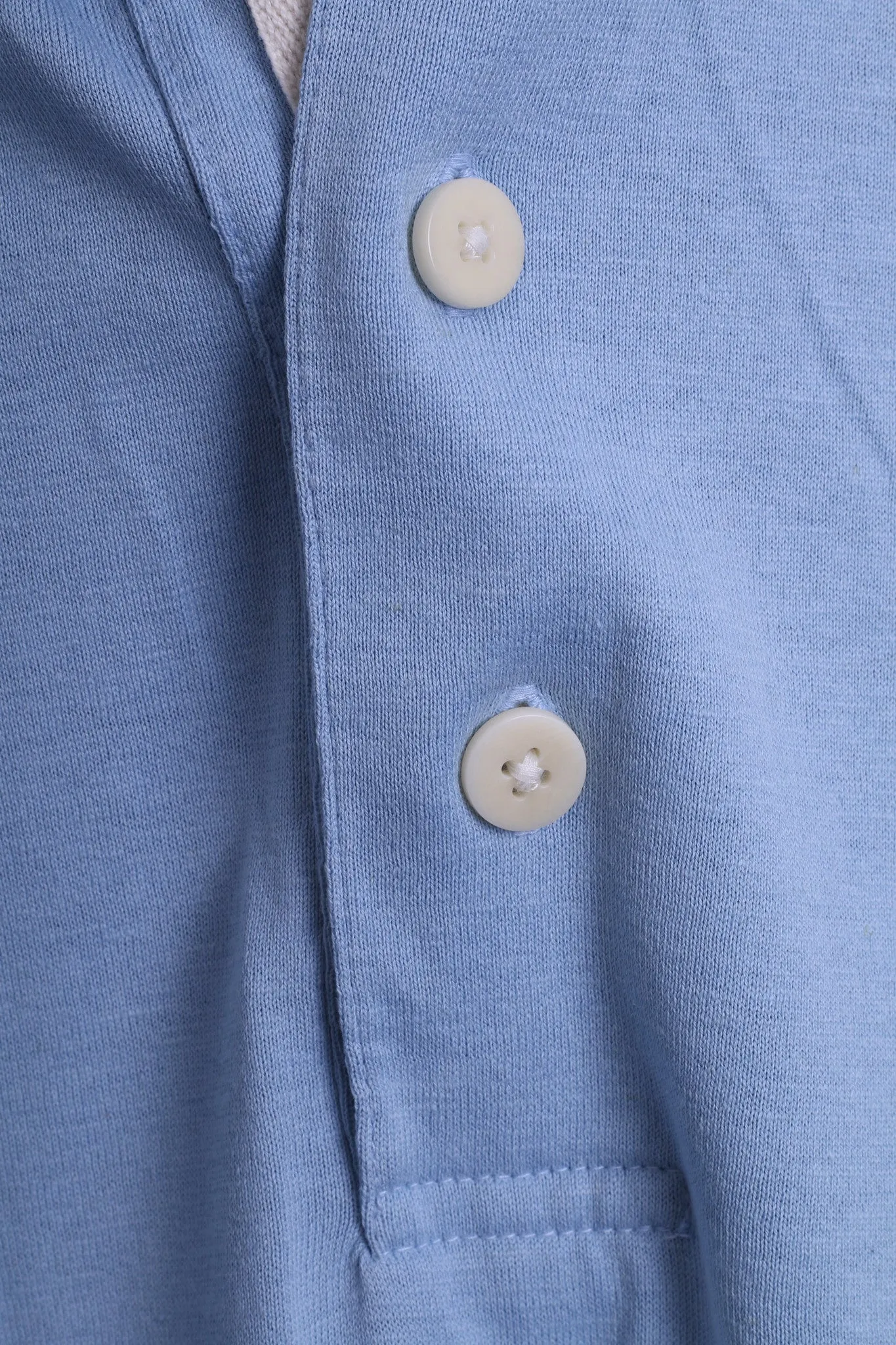 Ashworth Mens M Polo Shirt Classic Cotton Blue Performance Tech