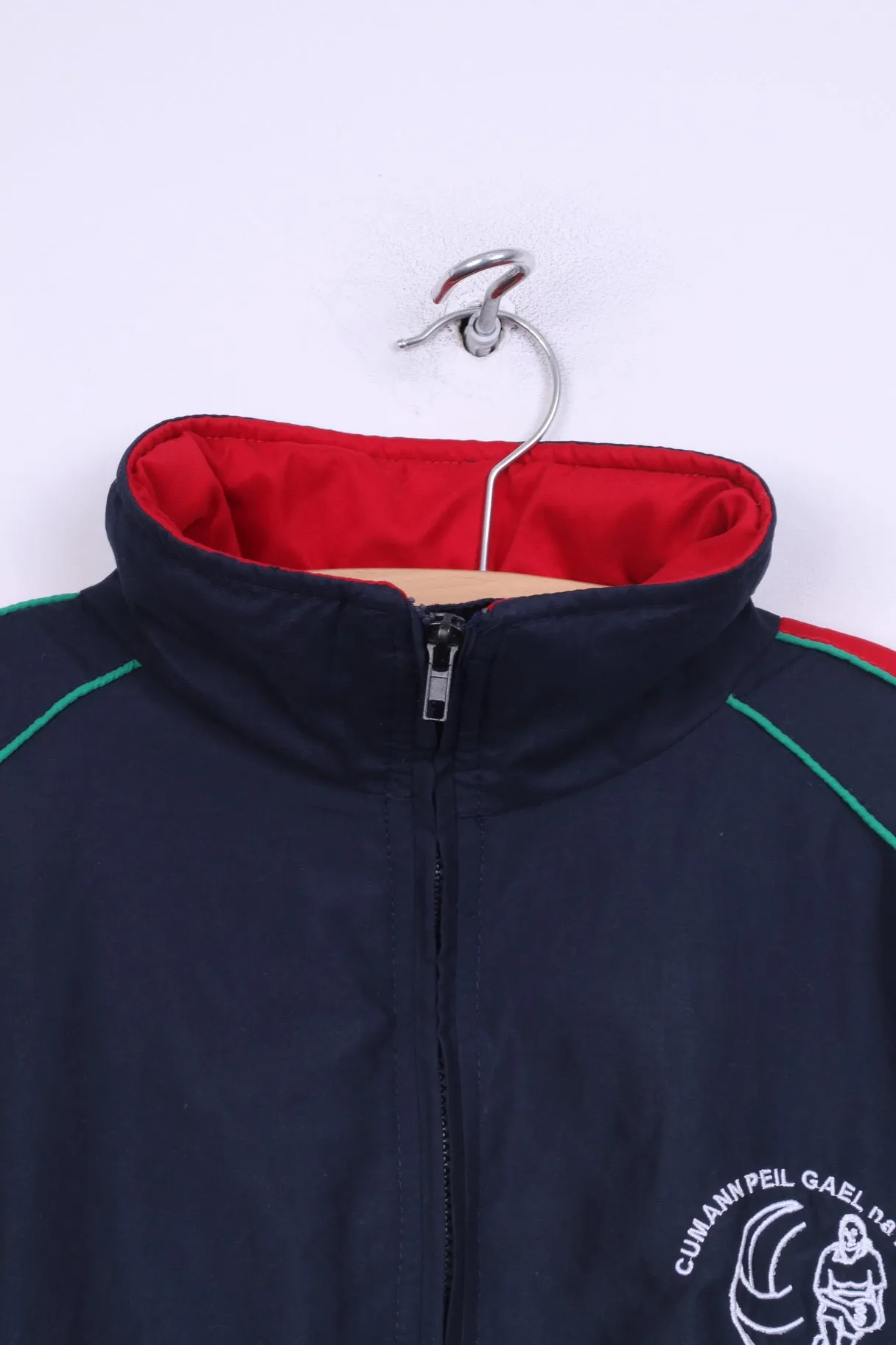 Azzuri Sport Cumann Peil Gael na MBAN Mens S Jacket Full Zipper Navy Sportswear Lightweight Mullinahone Under 16 County Chamions 2009