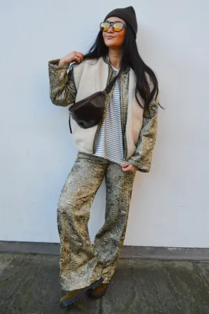 Ba&sh Bista Gold Trousers