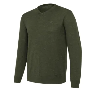 Beretta Merino V-Neck Sweater Green Moss