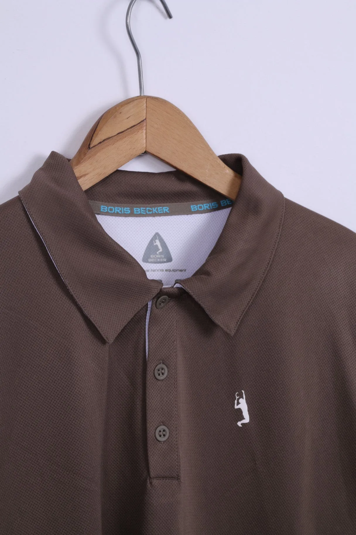 Boris Becker Mens L Polo Shirt Toupe Sport Tennis Equipment