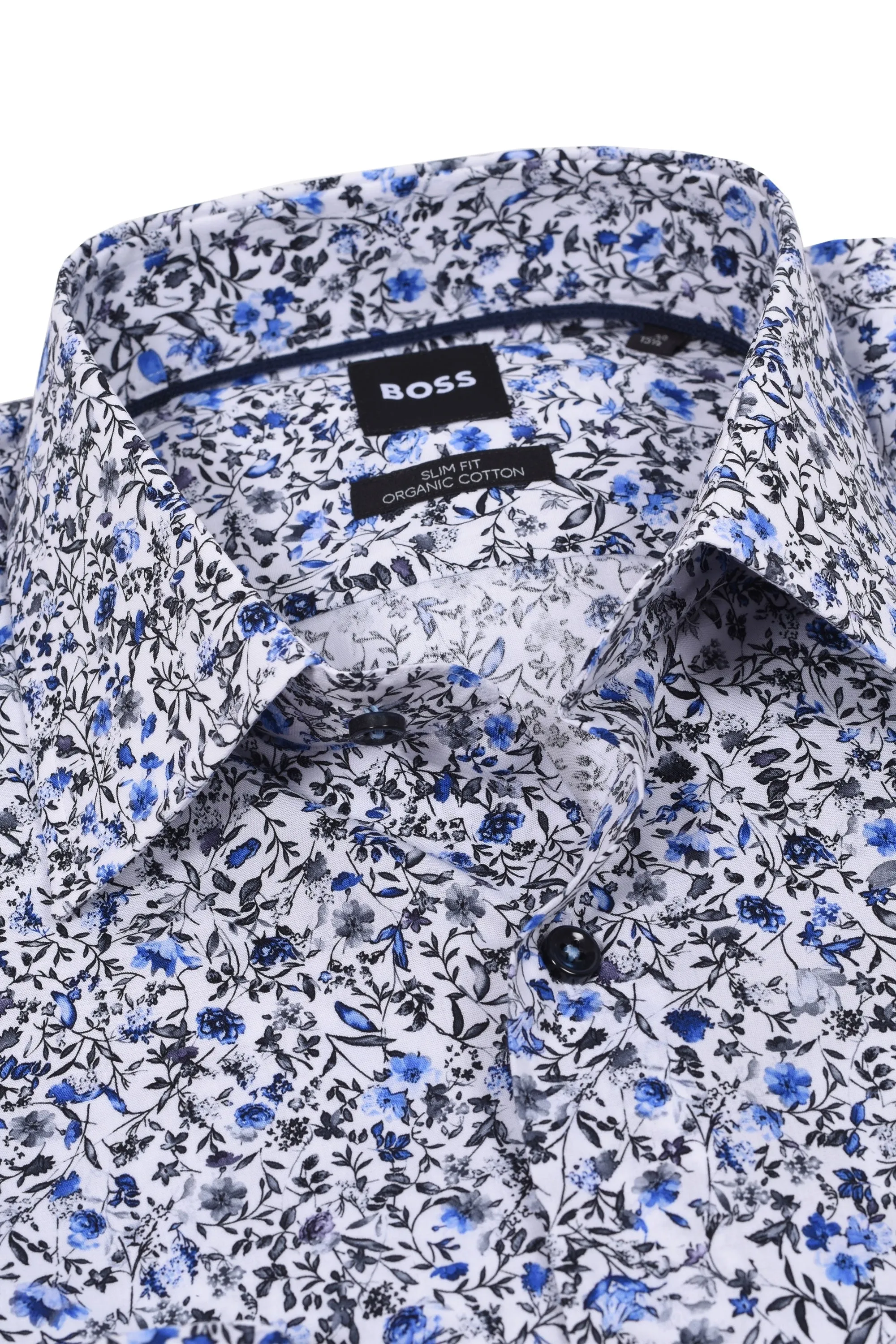 Boss H-hank-kent-c1-214 Shirt Light Blue Floral