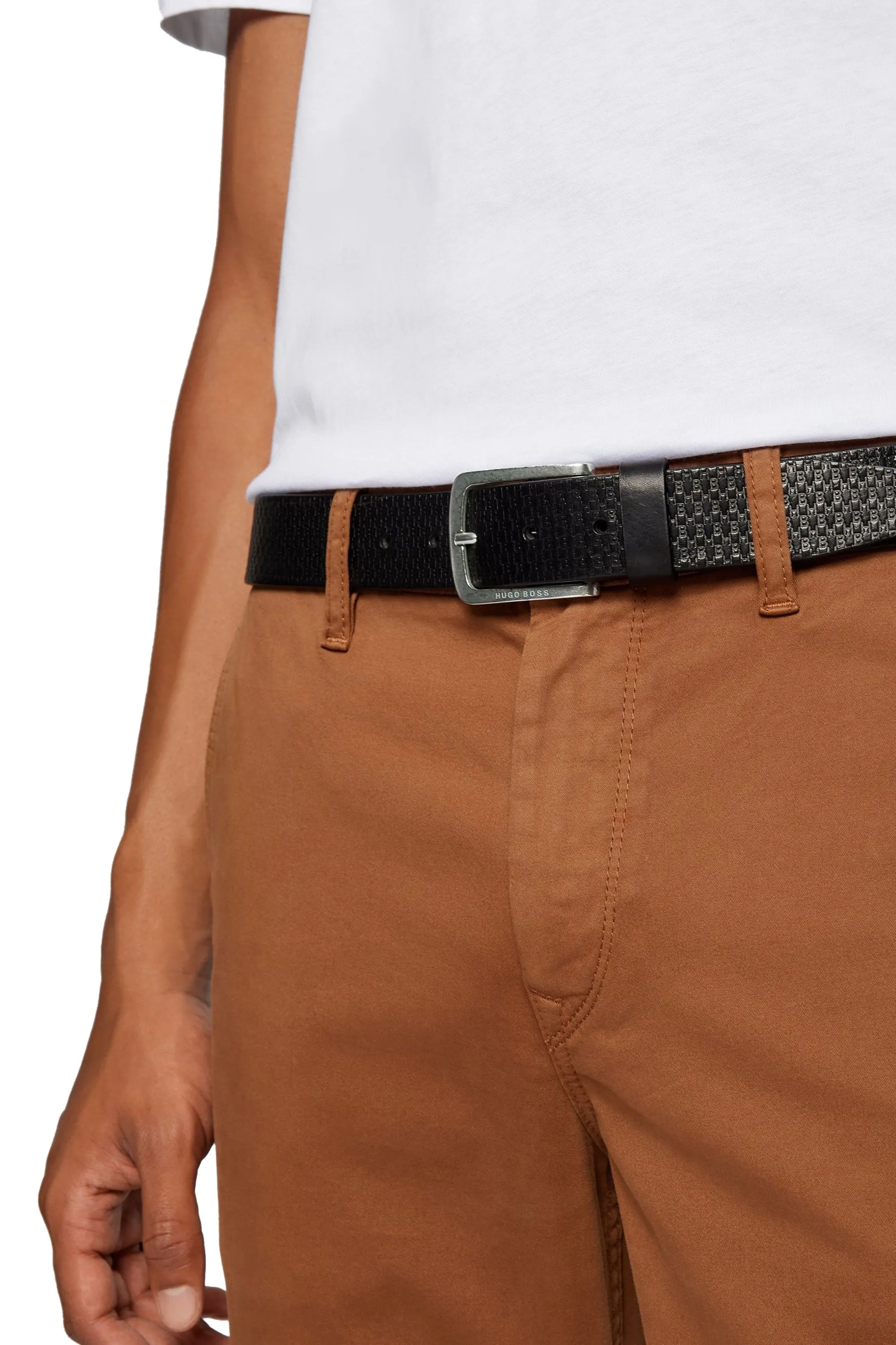 BOSS Jor-hb-a_sz35 Leather Belt Black