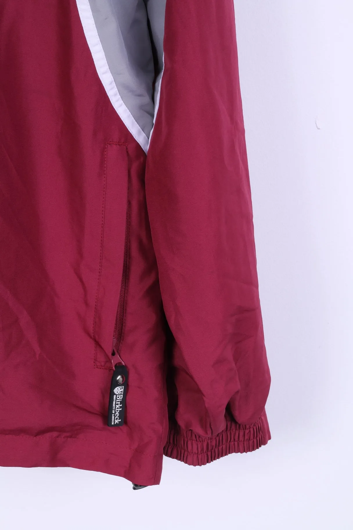 Brikbeck University of London Mens M Jacket Hidden Maroon Sport Football