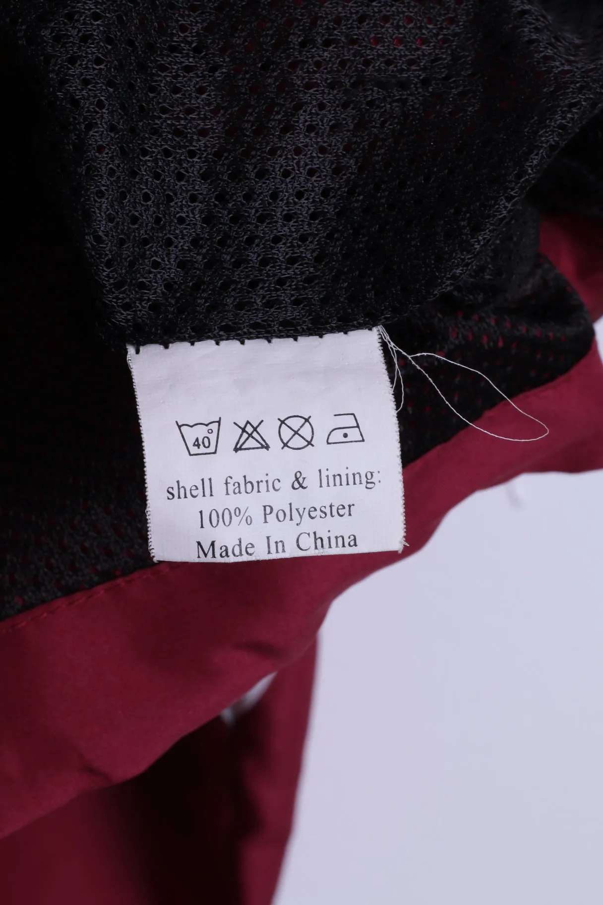 Brikbeck University of London Mens M Jacket Hidden Maroon Sport Football