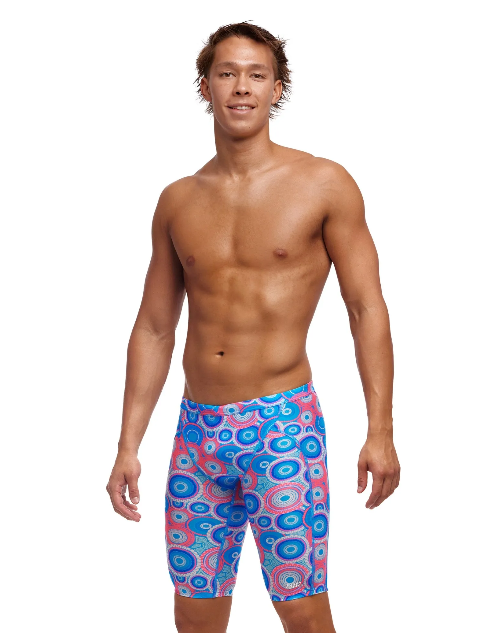 Bundjalung Blue Swim Training Jammers - Blue/Pink