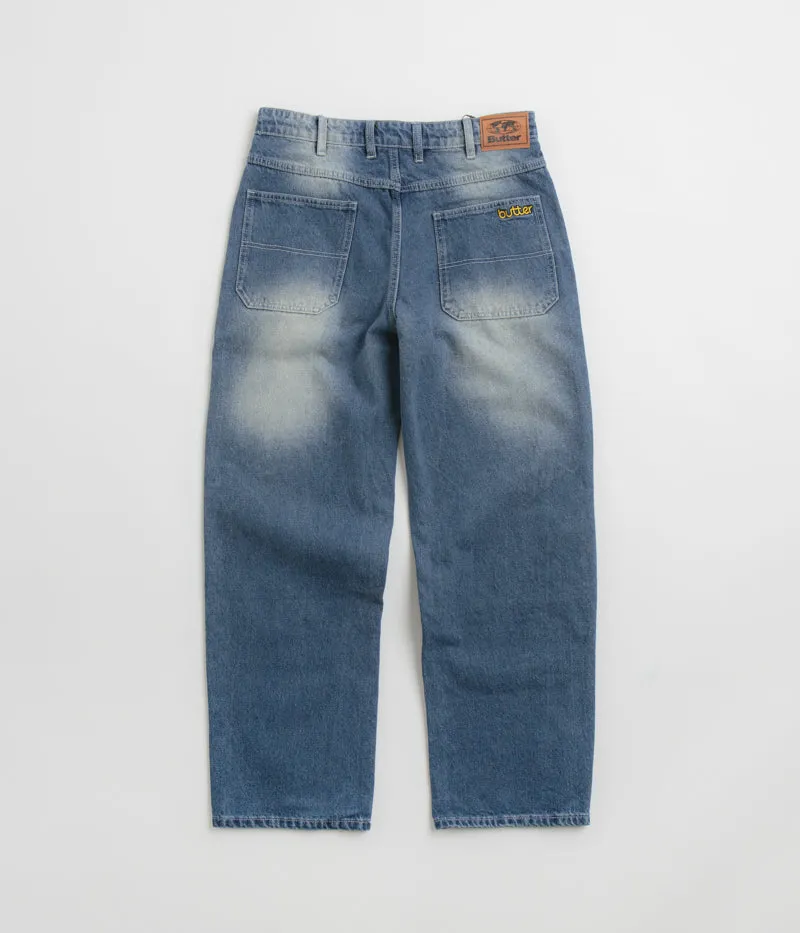 Butter Goods Alpine Jeans - Distressed Faded Blue