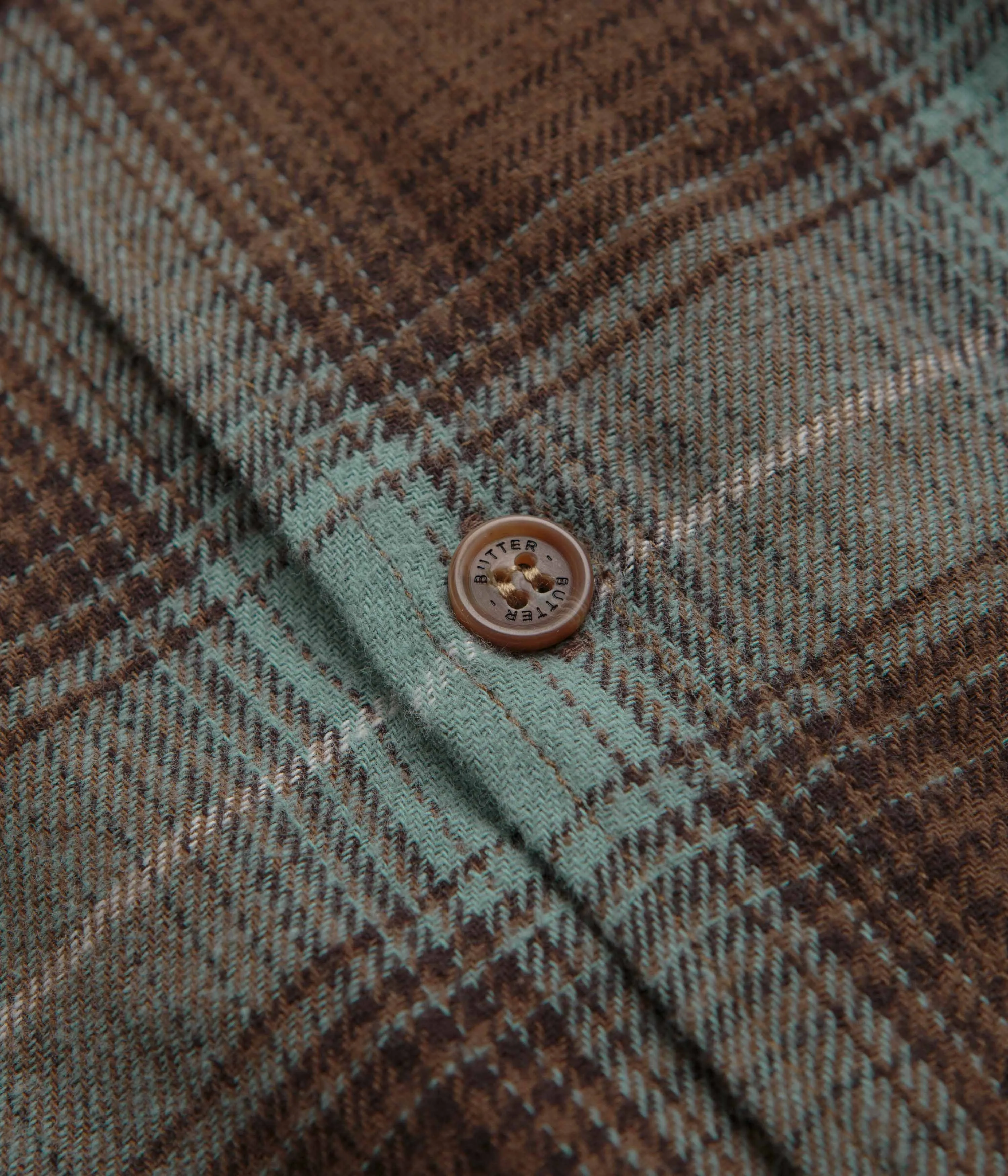 Butter Goods Appliance Plaid Shirt - Brown / Teal