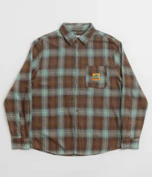 Butter Goods Appliance Plaid Shirt - Brown / Teal