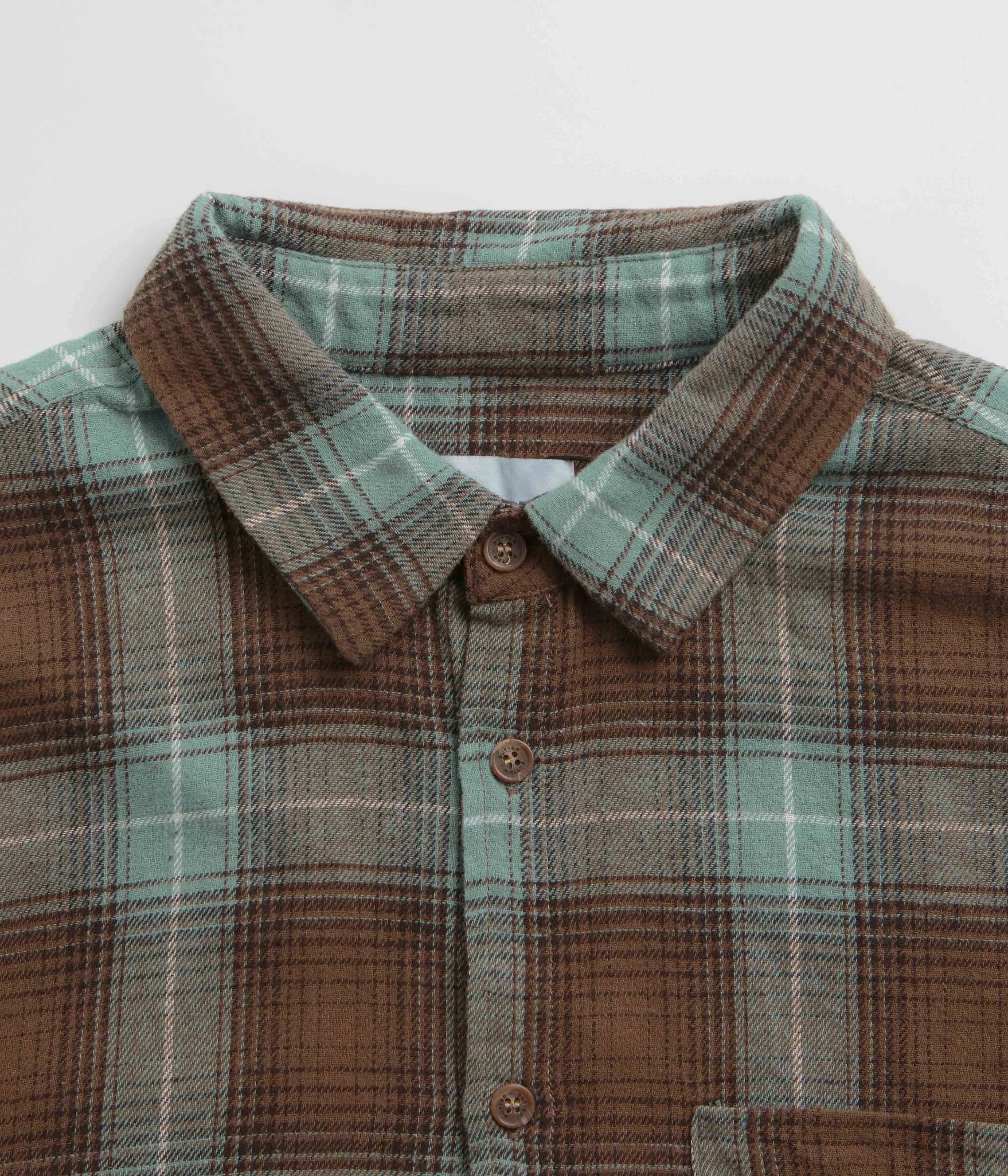 Butter Goods Appliance Plaid Shirt - Brown / Teal