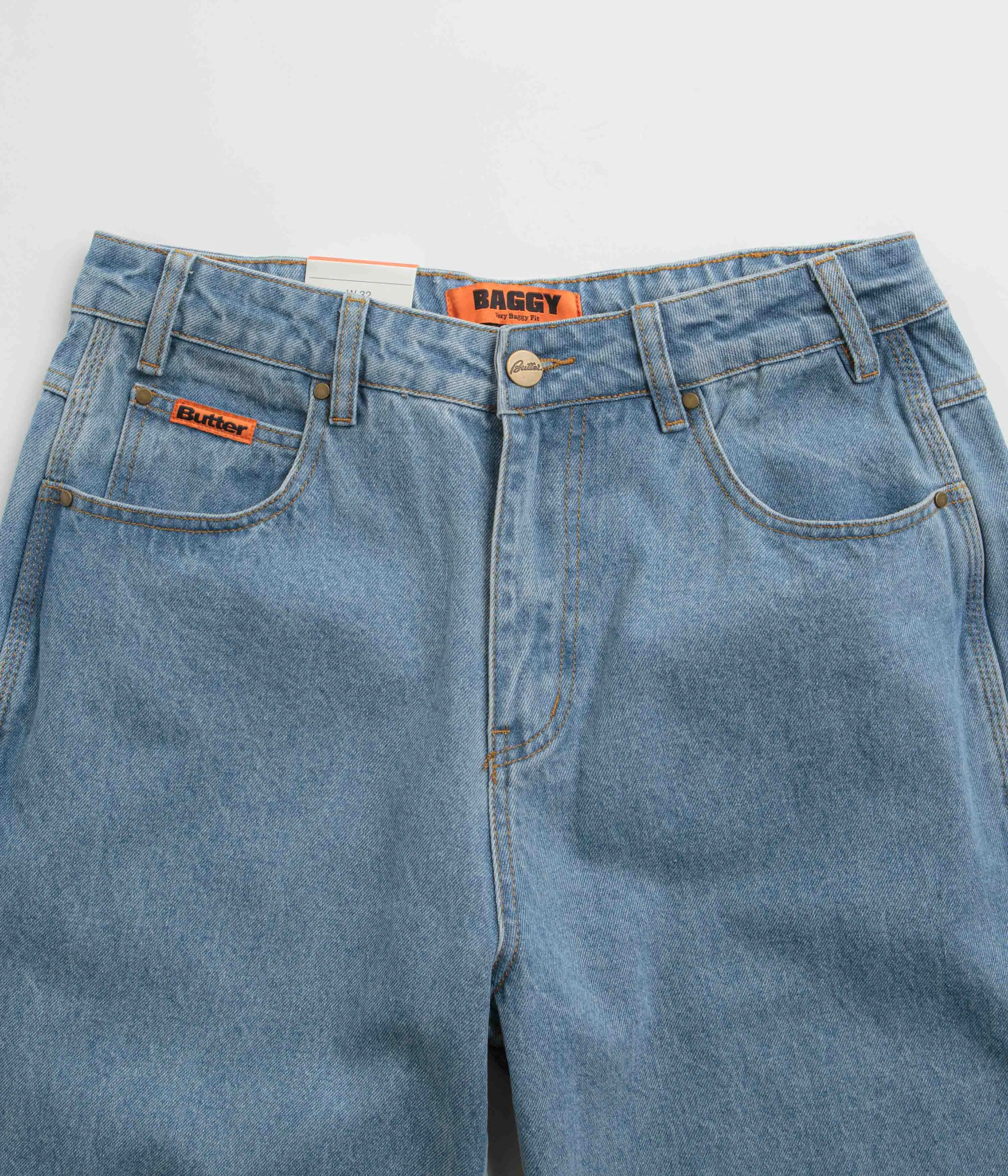 Butter Goods Baggy Jeans - Washed Indigo / Indigo