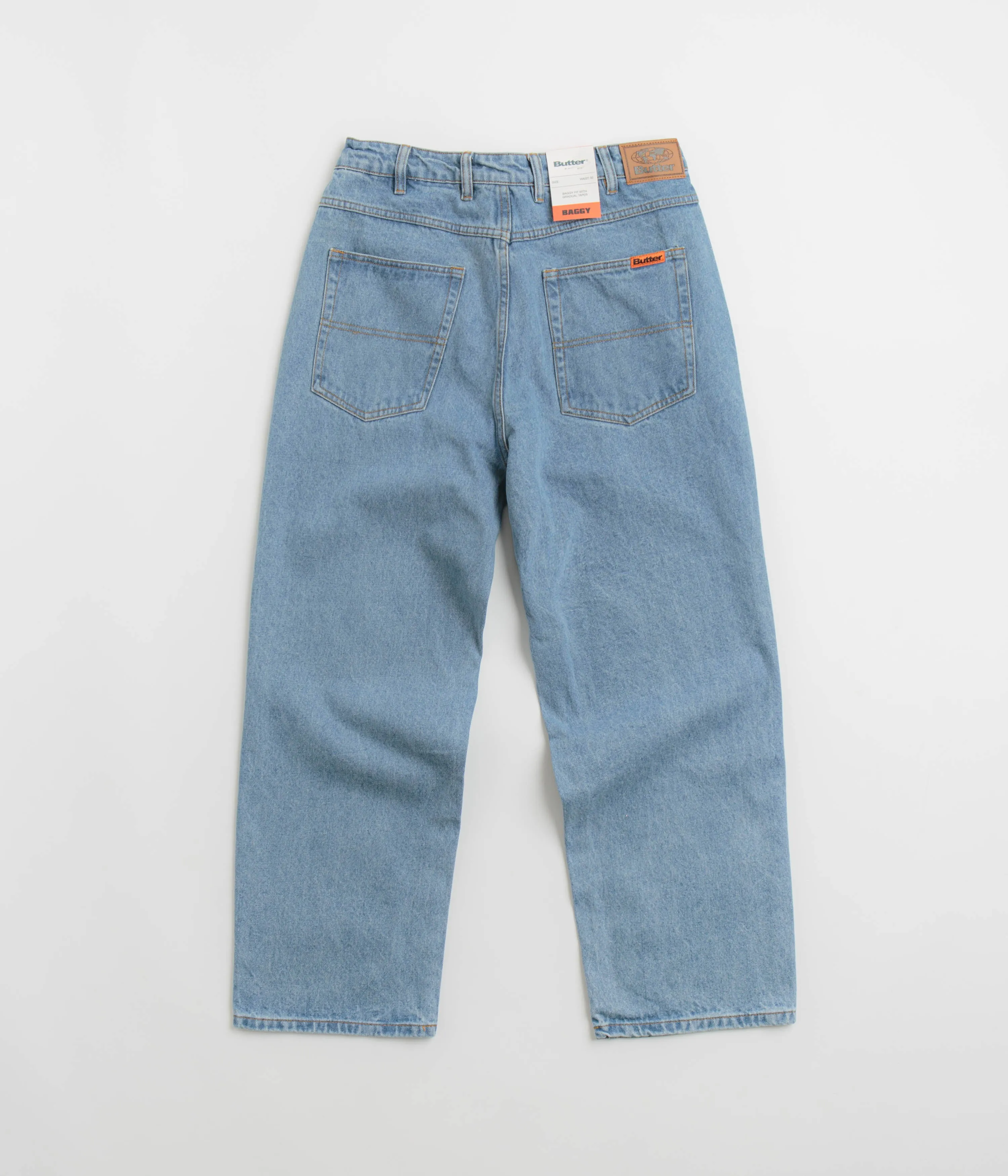 Butter Goods Baggy Jeans - Washed Indigo / Indigo