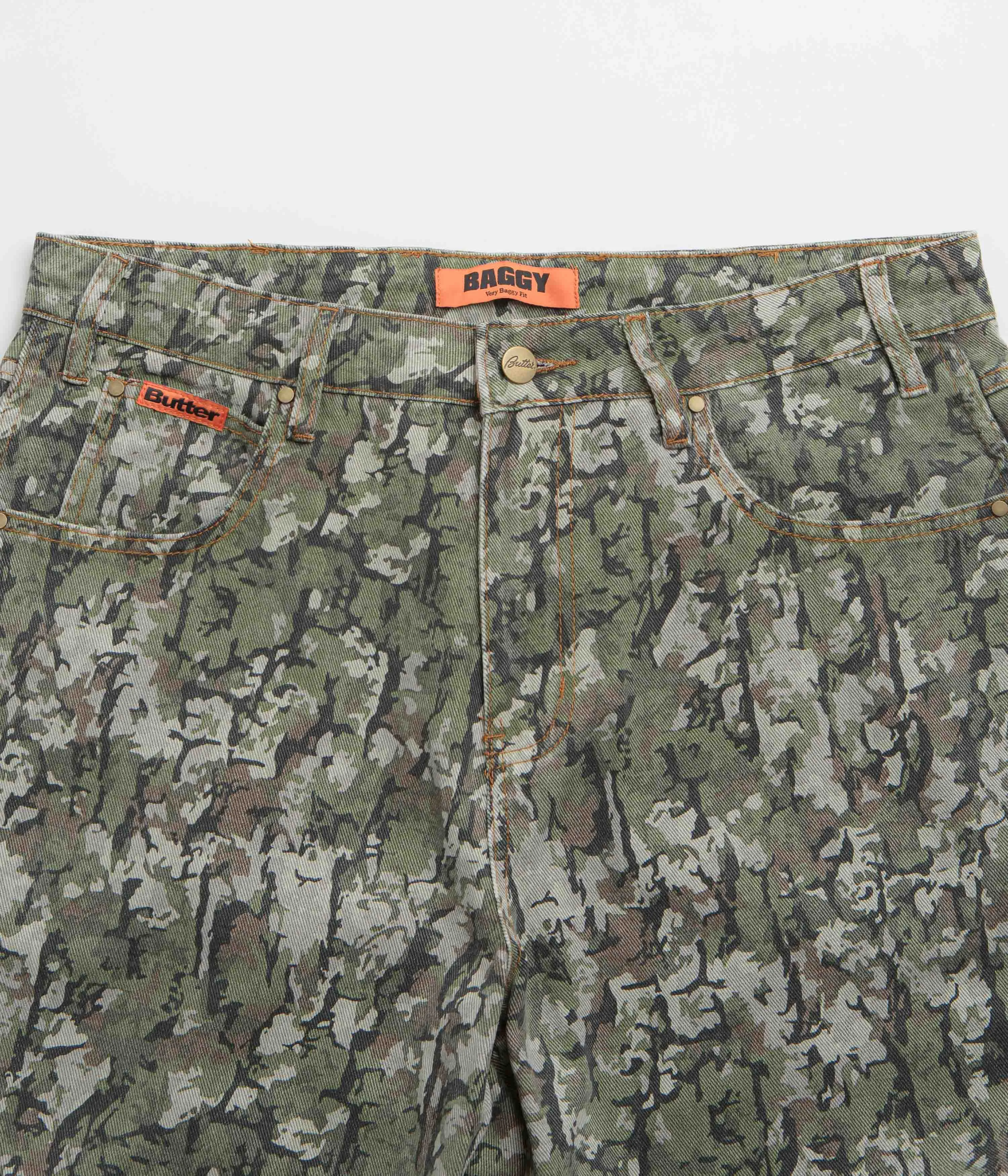 Butter Goods Bark Camo Jeans - Army