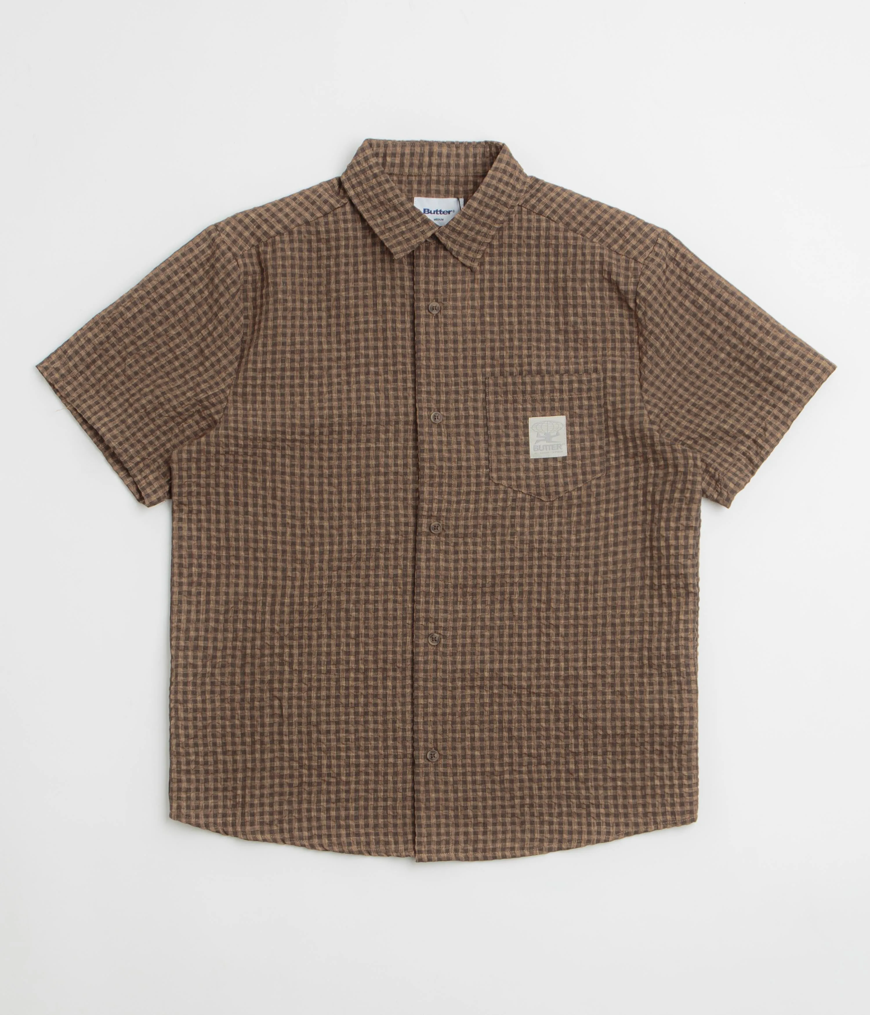 Butter Goods Equipment Short Sleeve Shirt - Brown