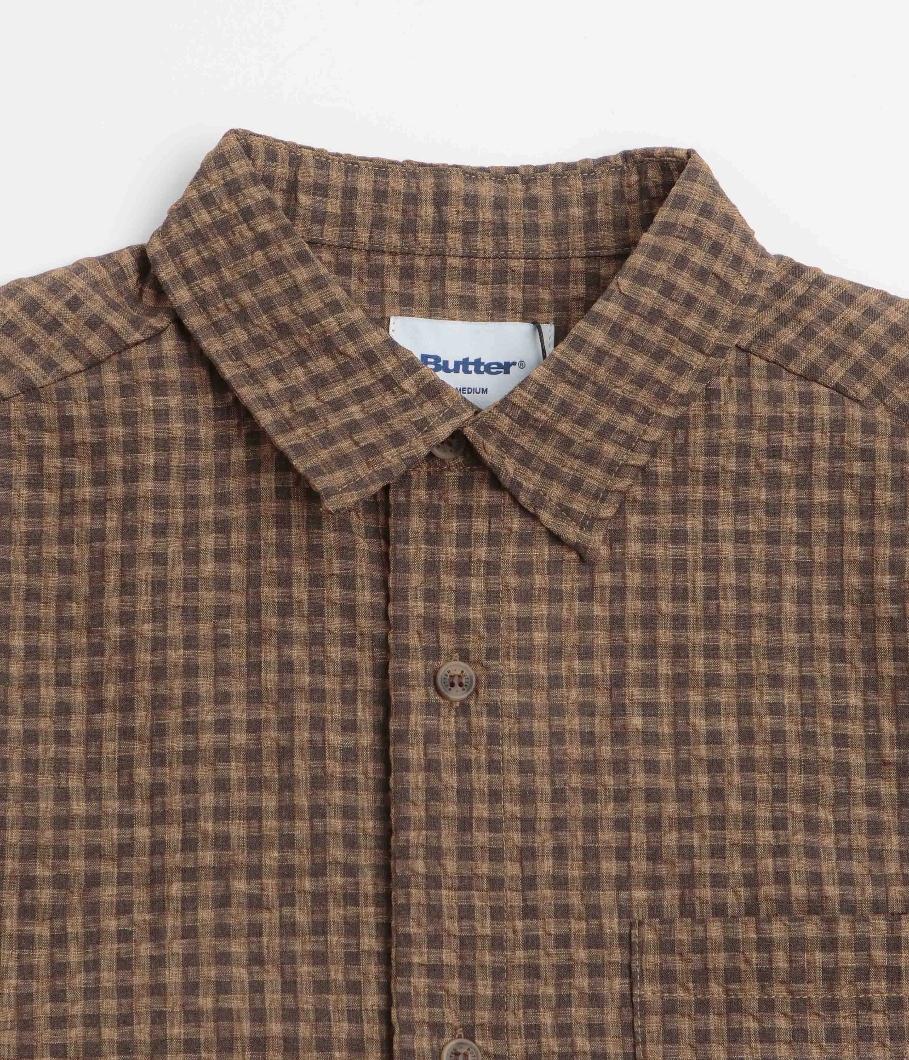 Butter Goods Equipment Short Sleeve Shirt - Brown