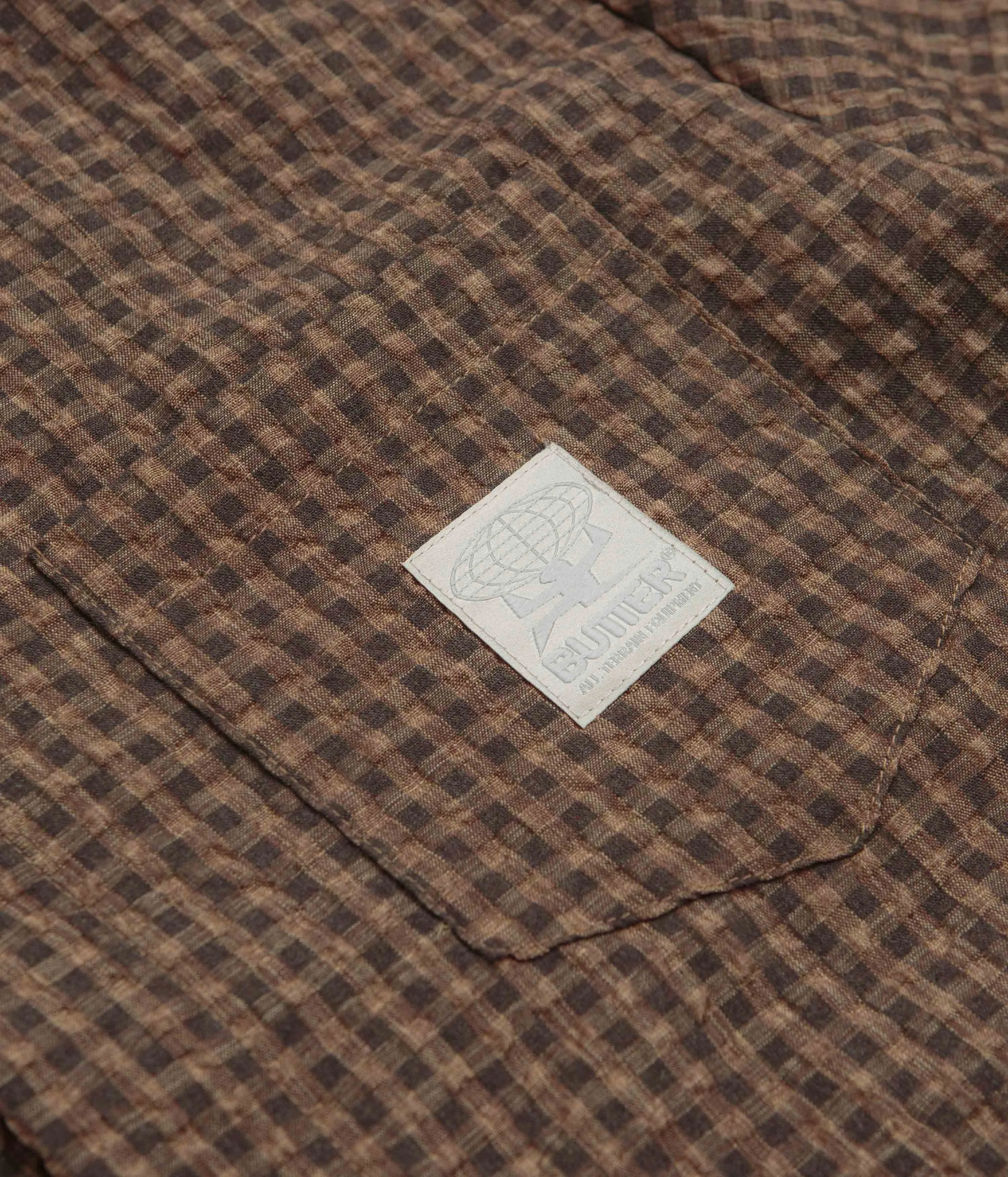 Butter Goods Equipment Short Sleeve Shirt - Brown