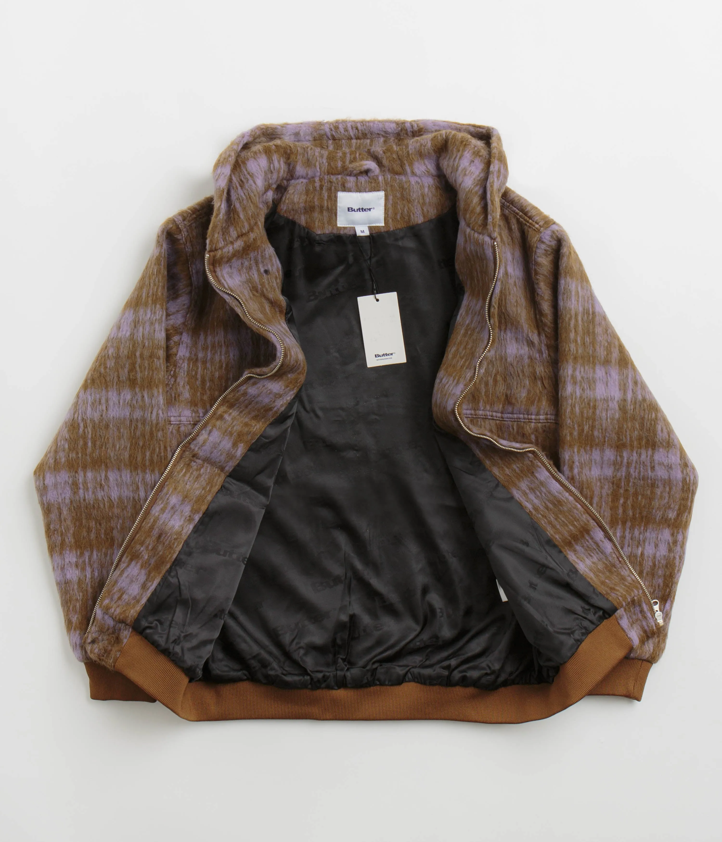 Butter Goods Heavy Plaid Work Jacket - Brick / Dusk