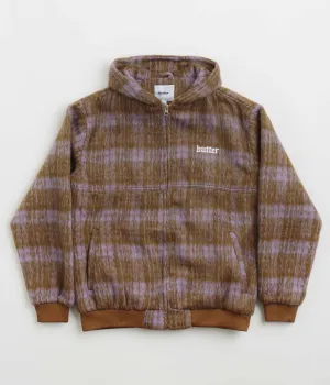 Butter Goods Heavy Plaid Work Jacket - Brick / Dusk