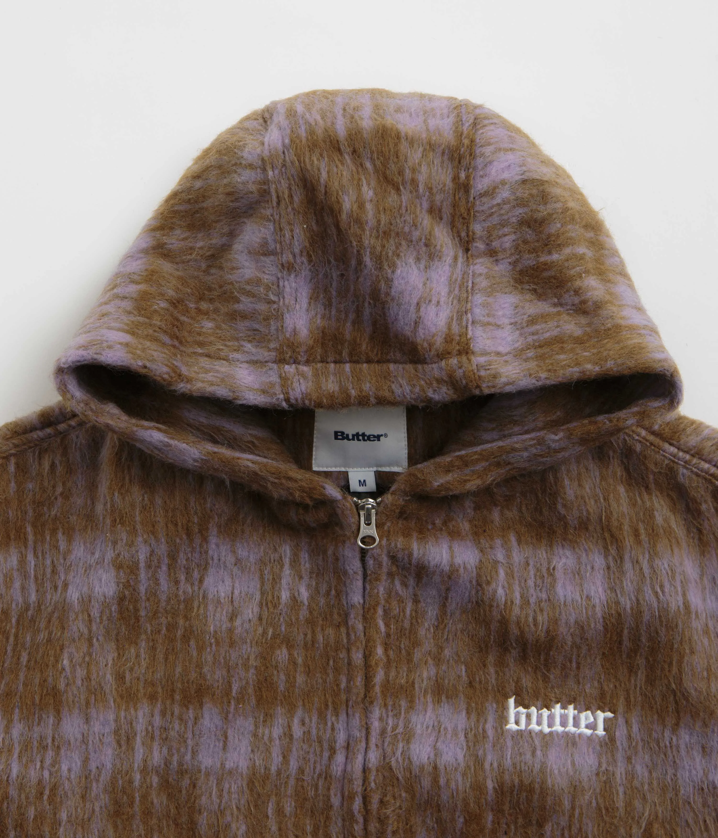 Butter Goods Heavy Plaid Work Jacket - Brick / Dusk