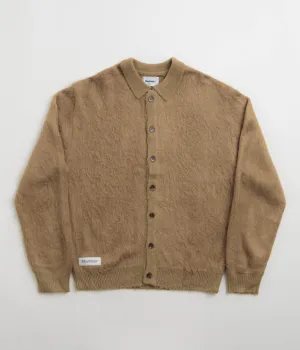 Butter Goods Mohair Button Up Knitted Shirt - Tan