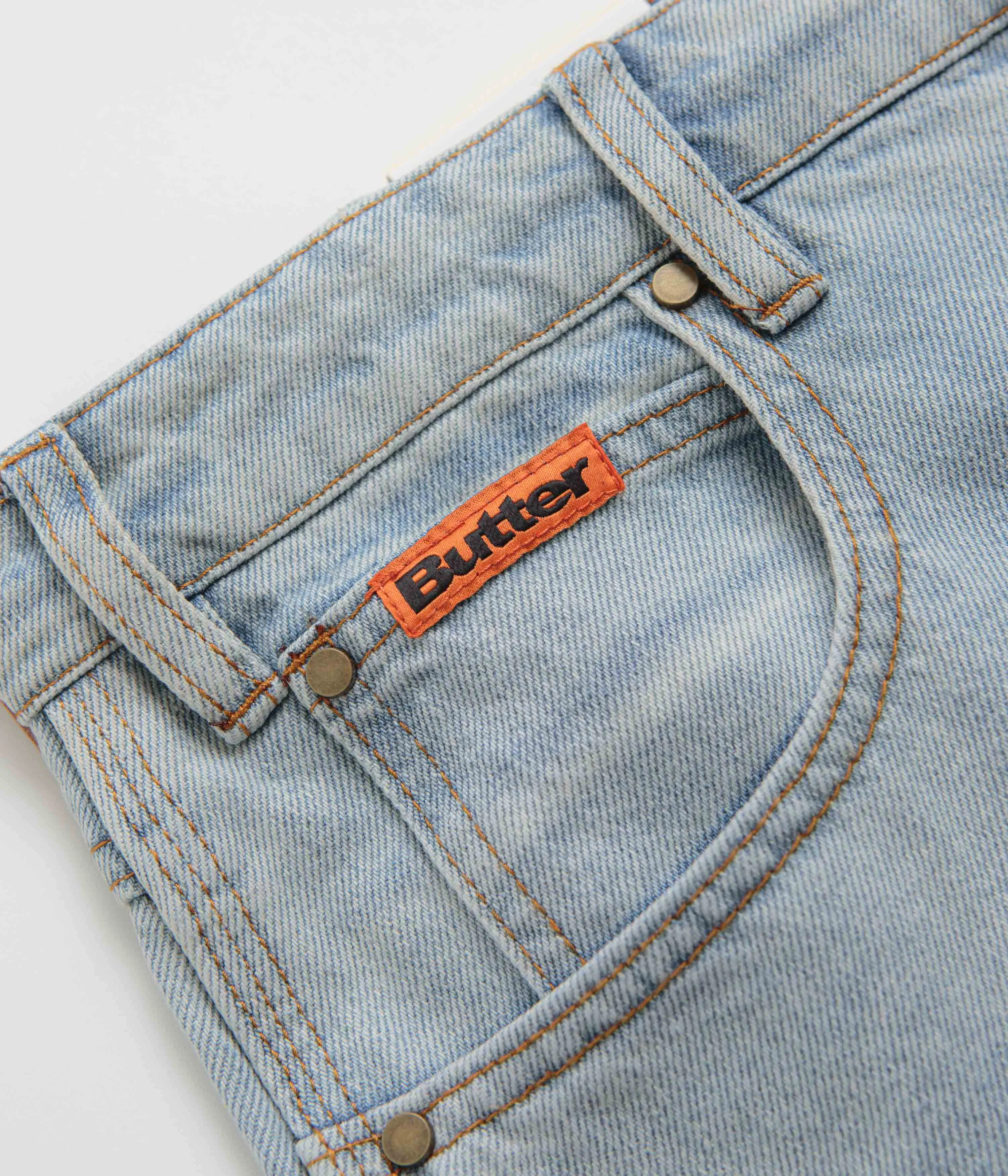 Butter Goods Relaxed Jeans - Light Blue / Blue