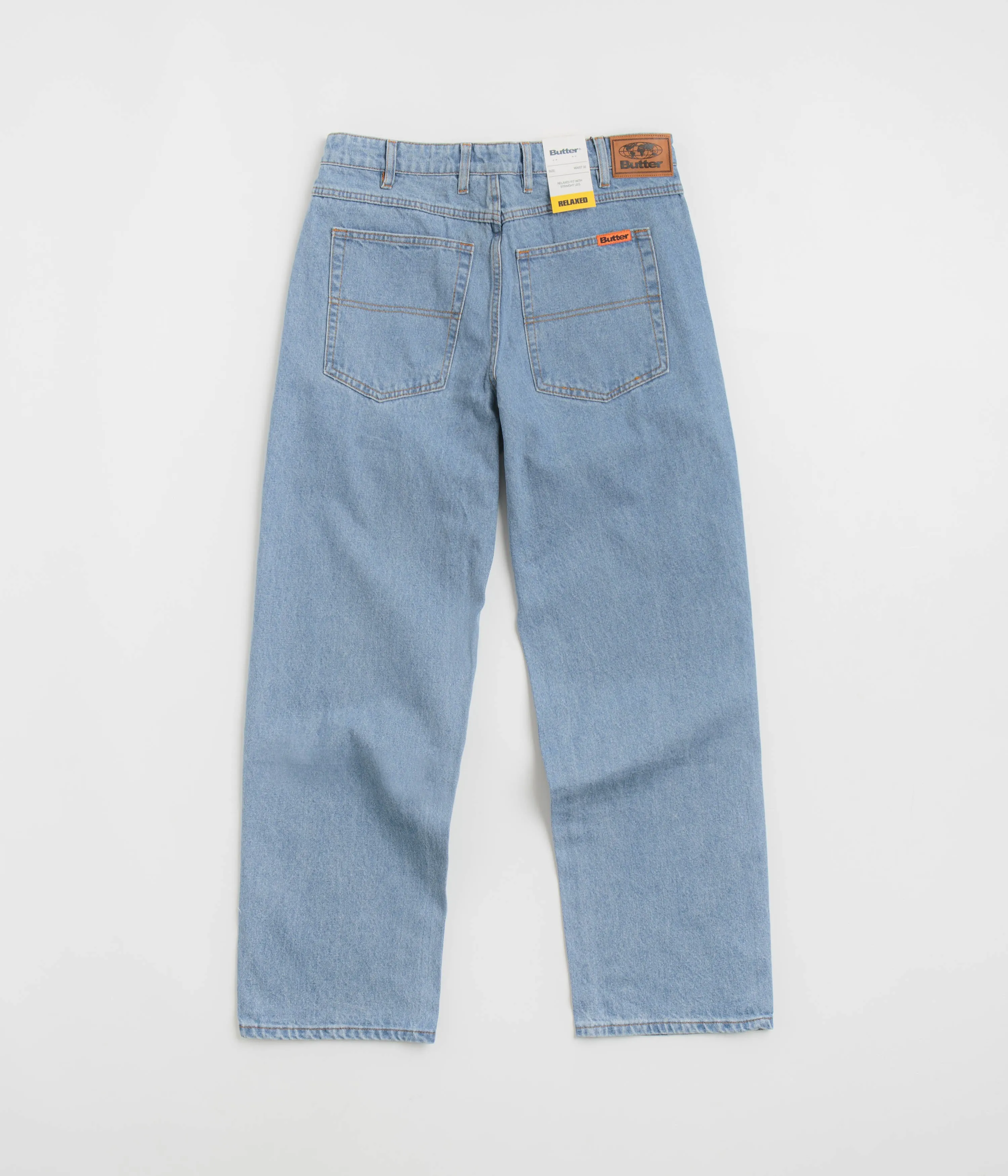 Butter Goods Relaxed Jeans - Washed Indigo / Indigo