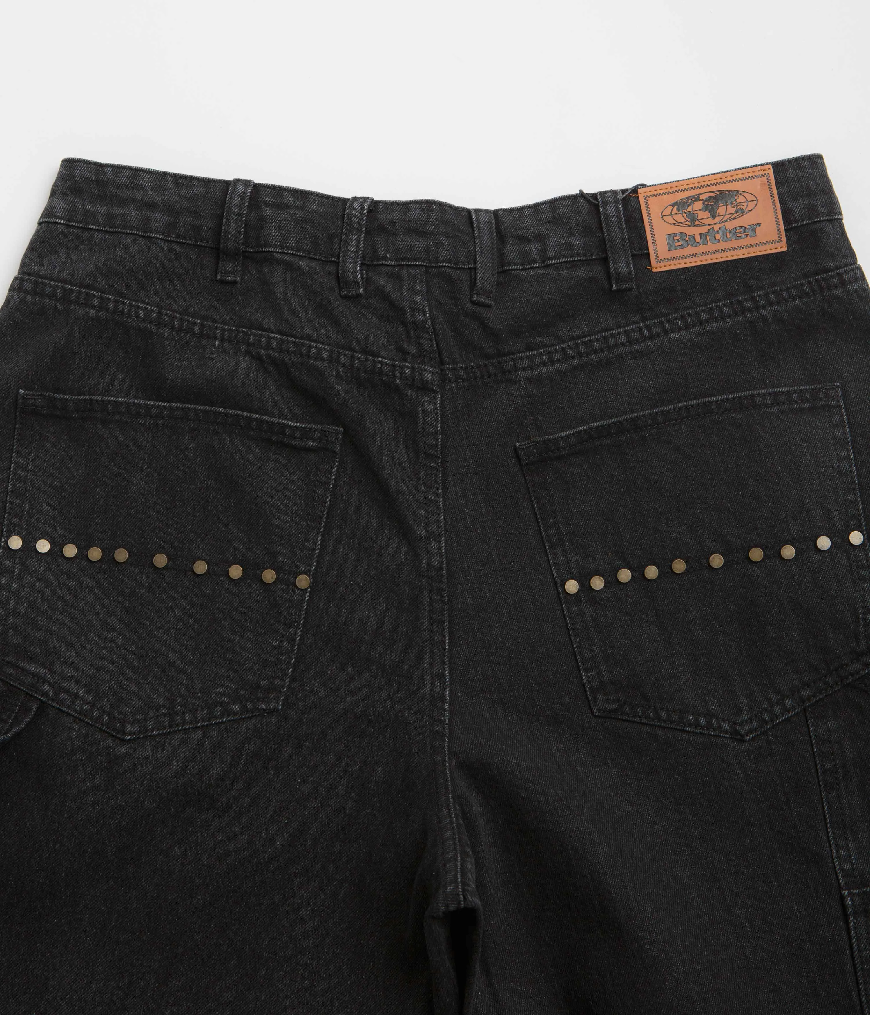 Butter Goods Rivet Jeans - Washed Black