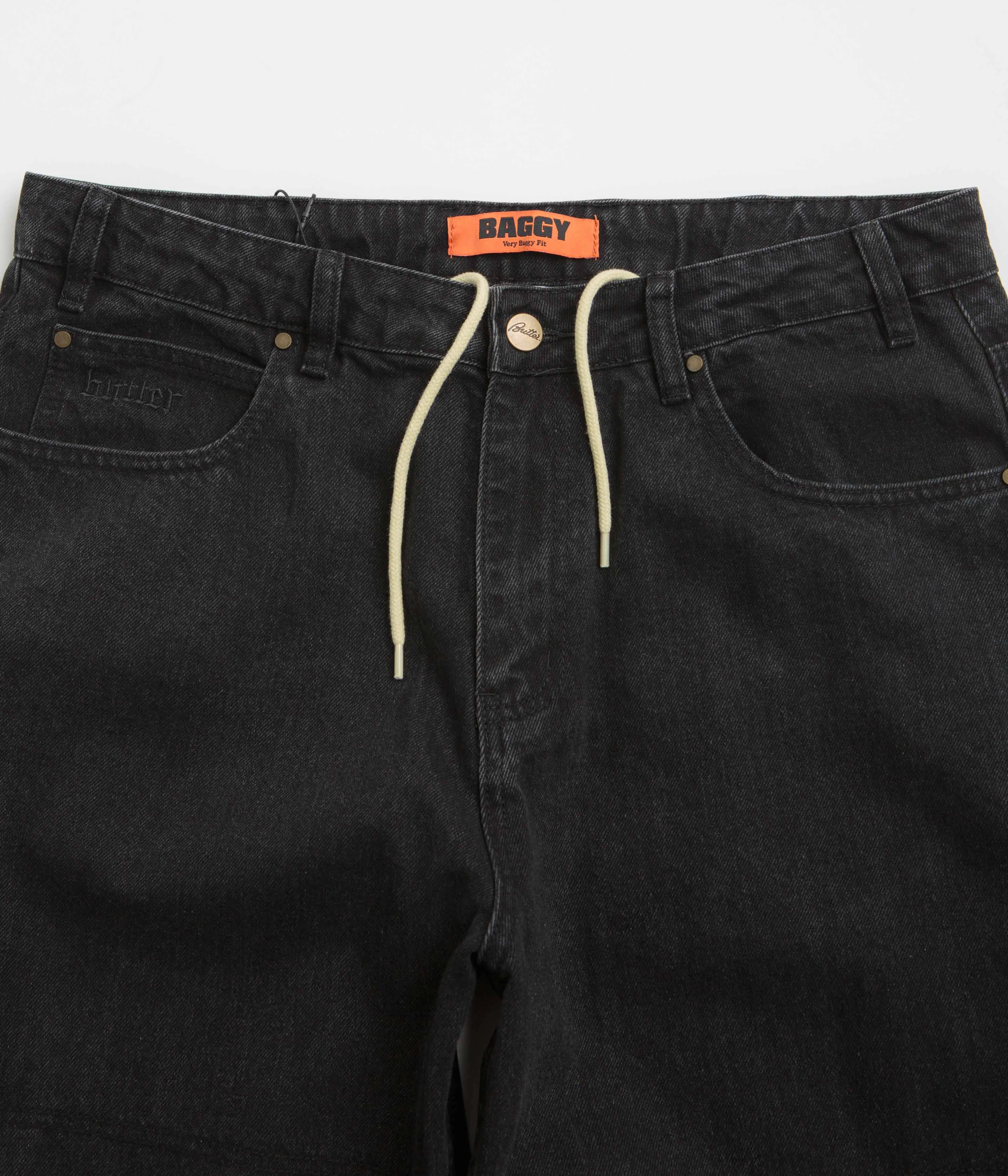 Butter Goods Rivet Jeans - Washed Black