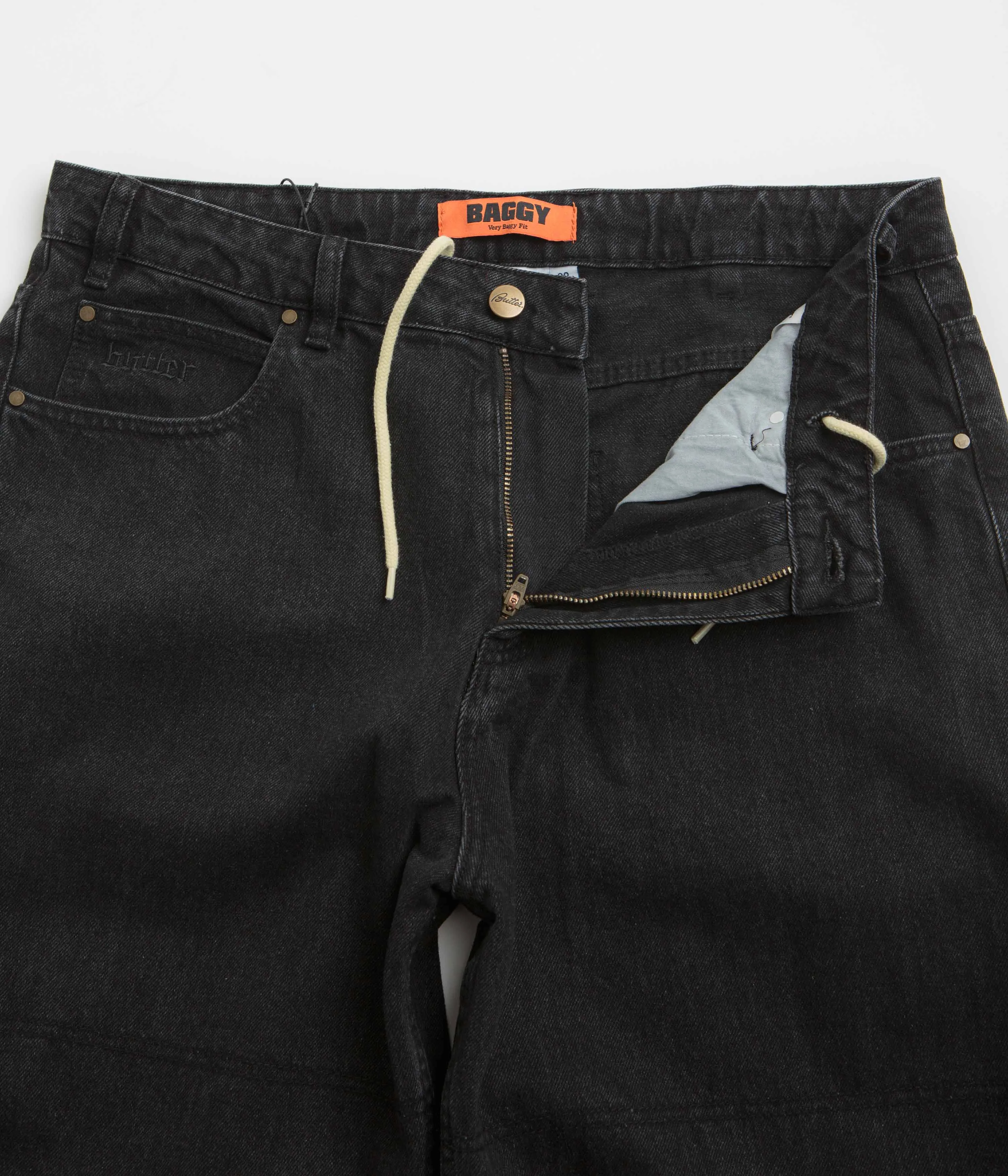 Butter Goods Rivet Jeans - Washed Black