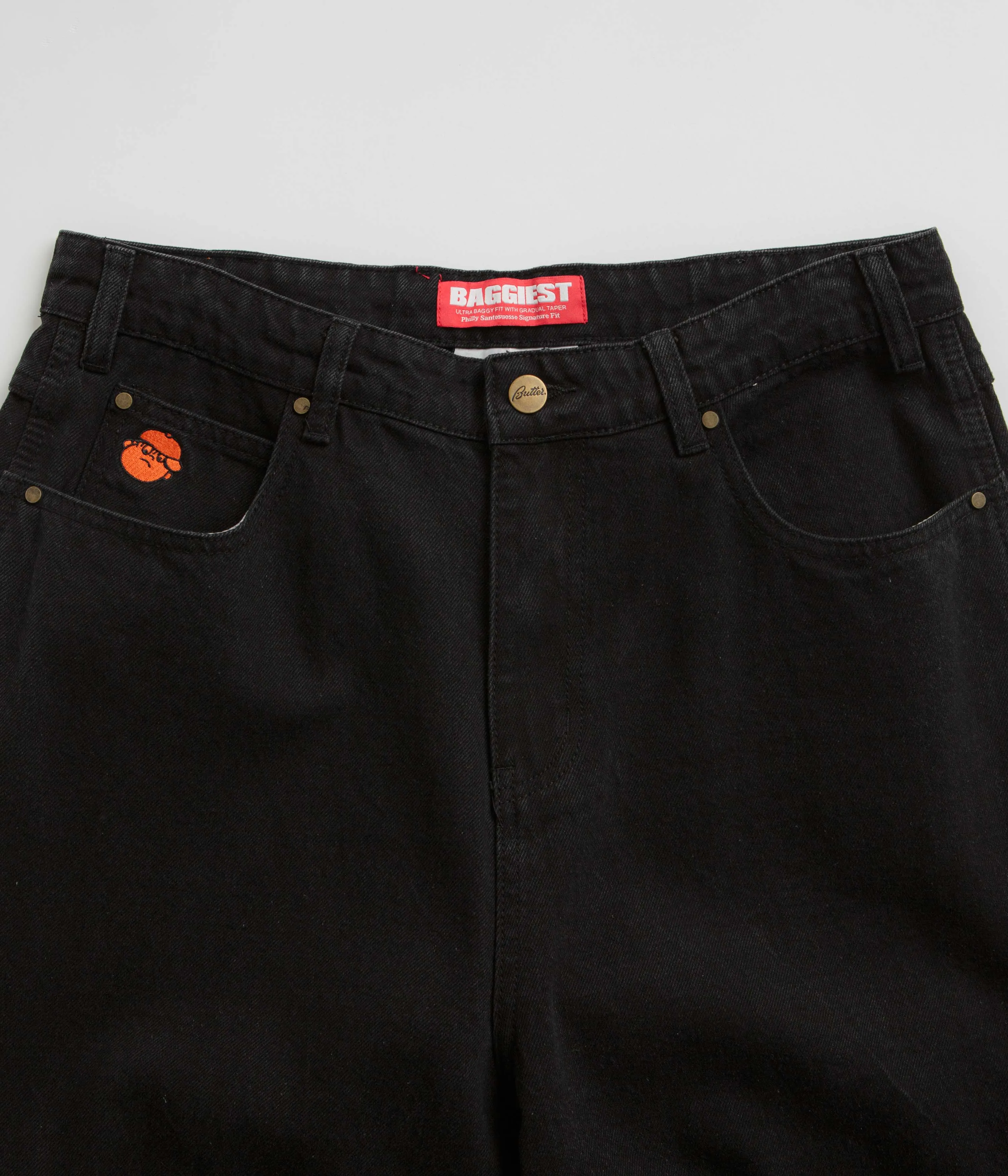 Butter Goods Santosuosso Double Knee Jeans - Washed Black