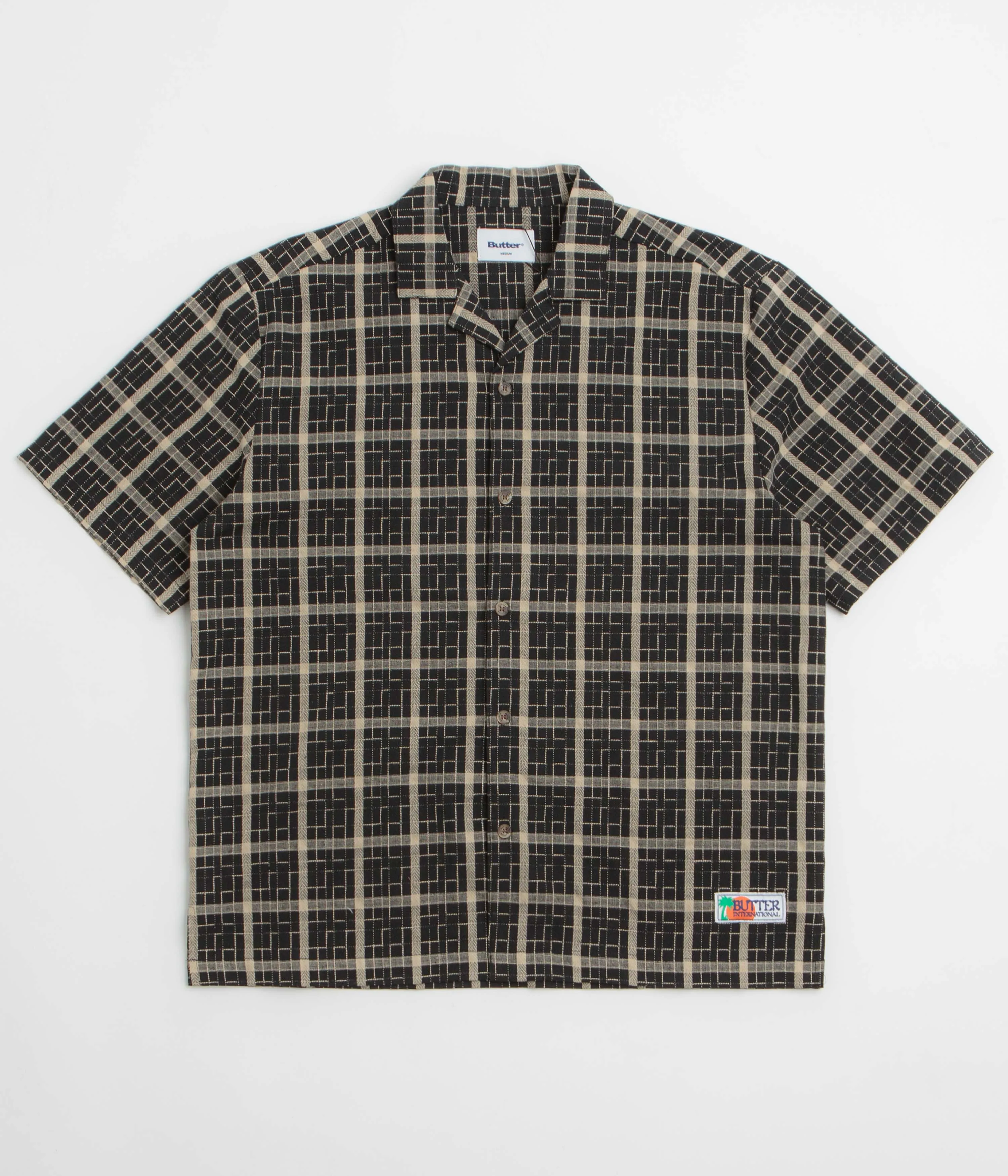 Butter Goods Vacation Short Sleeve Shirt - Black