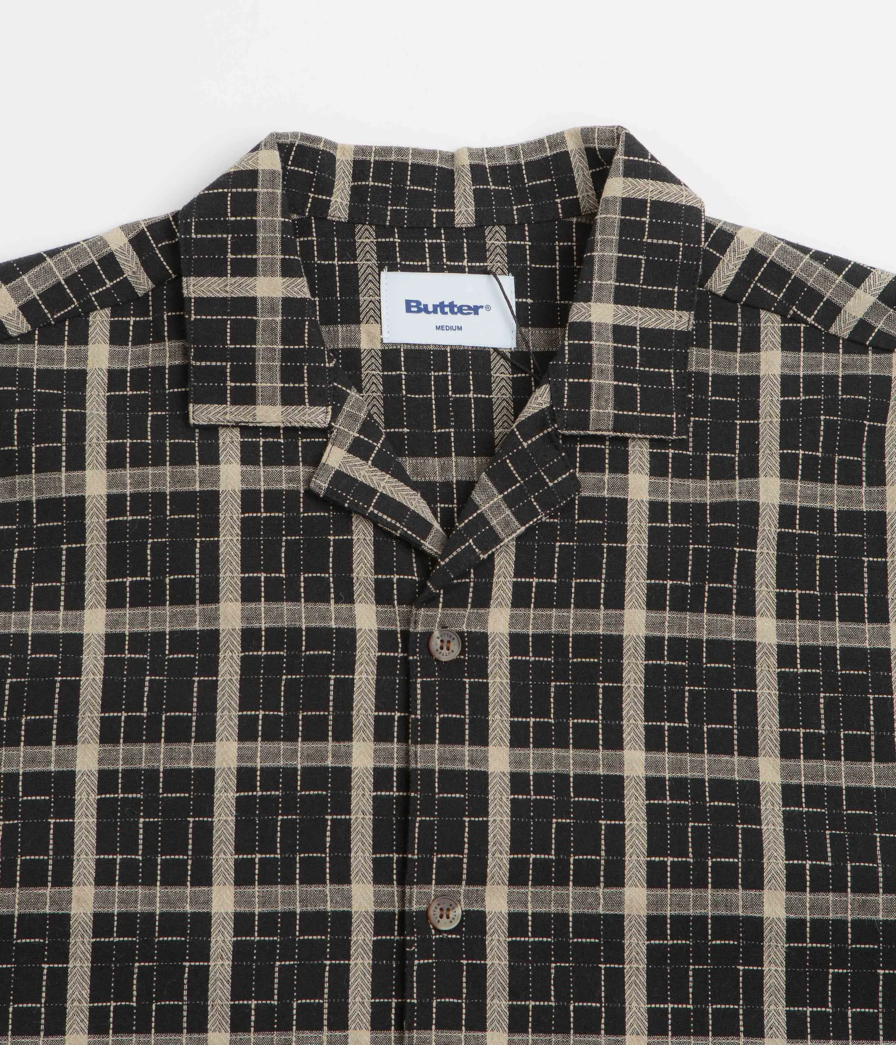 Butter Goods Vacation Short Sleeve Shirt - Black