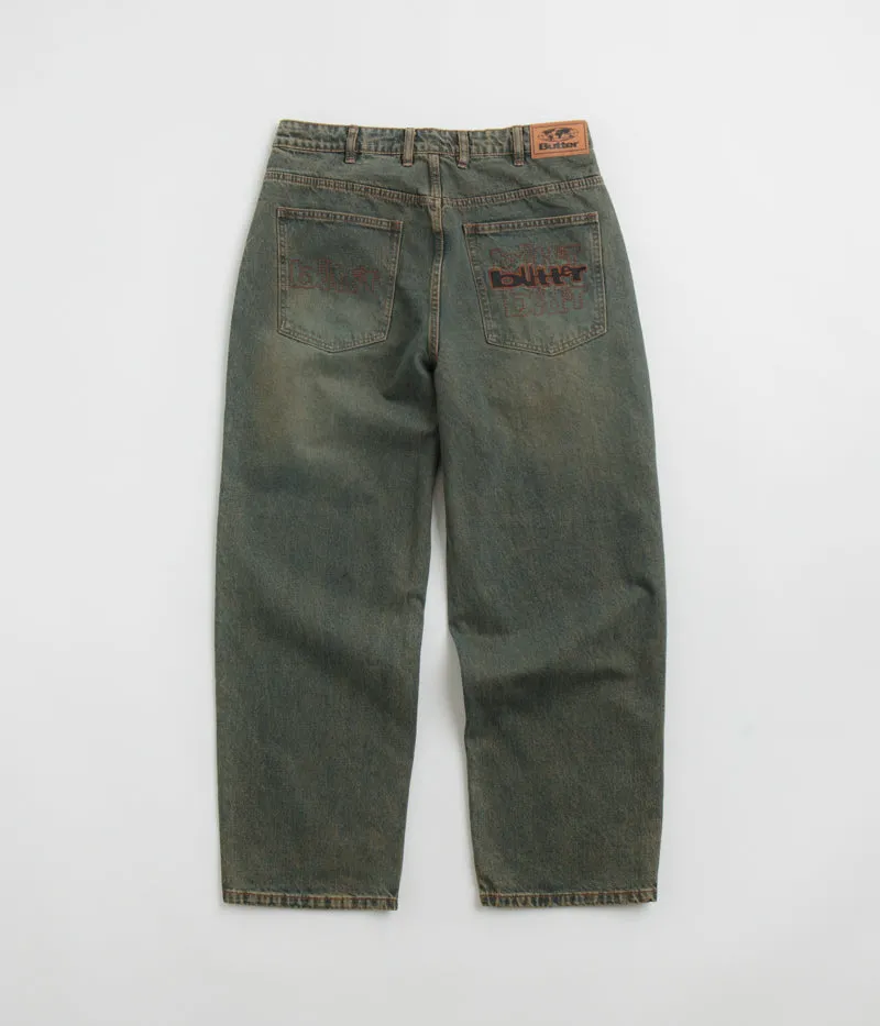 Butter Goods Warped Jeans - Dirty Wash Indigo