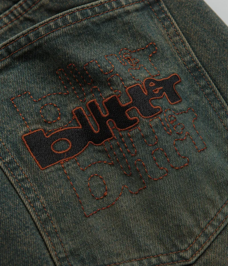 Butter Goods Warped Jeans - Dirty Wash Indigo