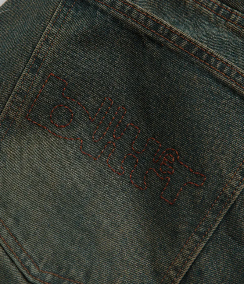 Butter Goods Warped Jeans - Dirty Wash Indigo