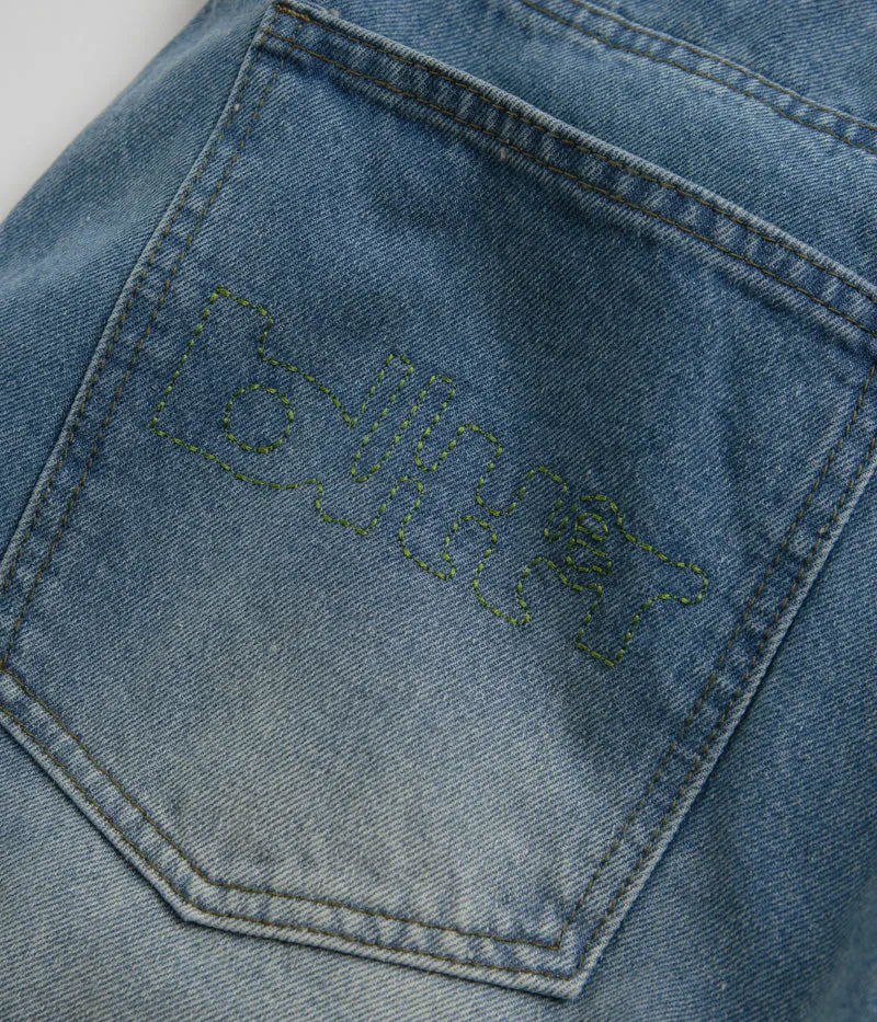 Butter Goods Warped Jeans - Washed Mid Blue