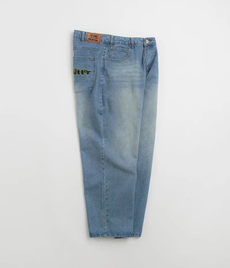 Butter Goods Warped Jeans - Washed Mid Blue