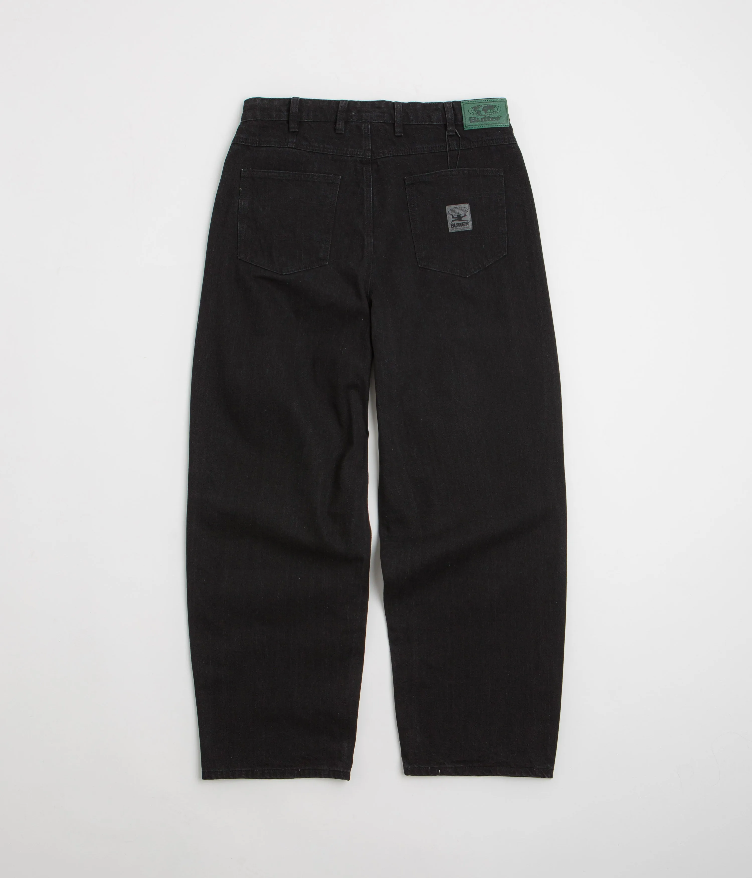 Butter Goods Wide Cut Jeans - Dark Washed Black