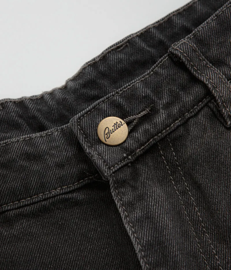 Butter Goods Wide Cut Jeans - Washed Black