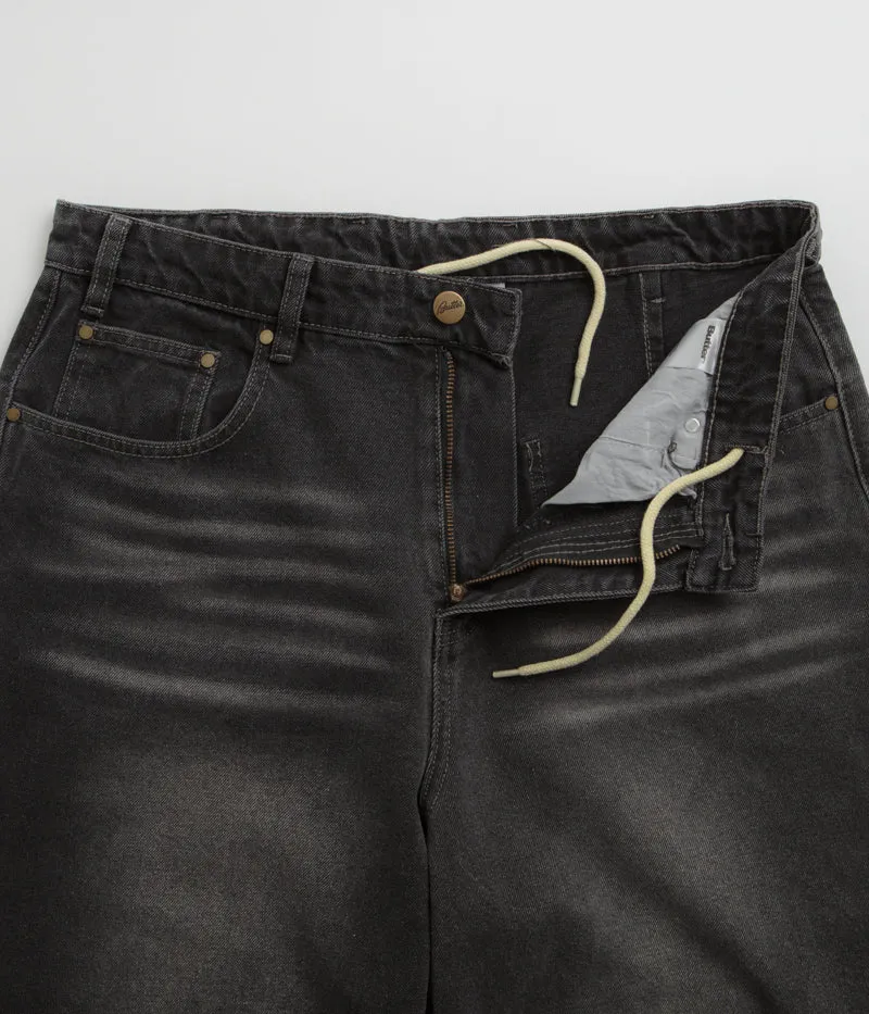 Butter Goods Wide Cut Jeans - Washed Black