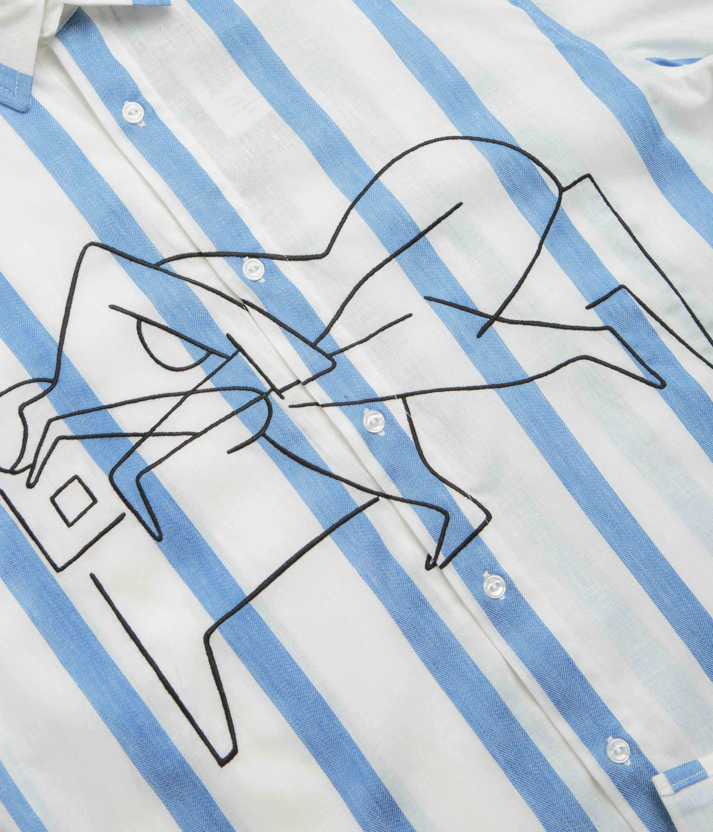by Parra Sleep Now Short Sleeve Shirt - Blue