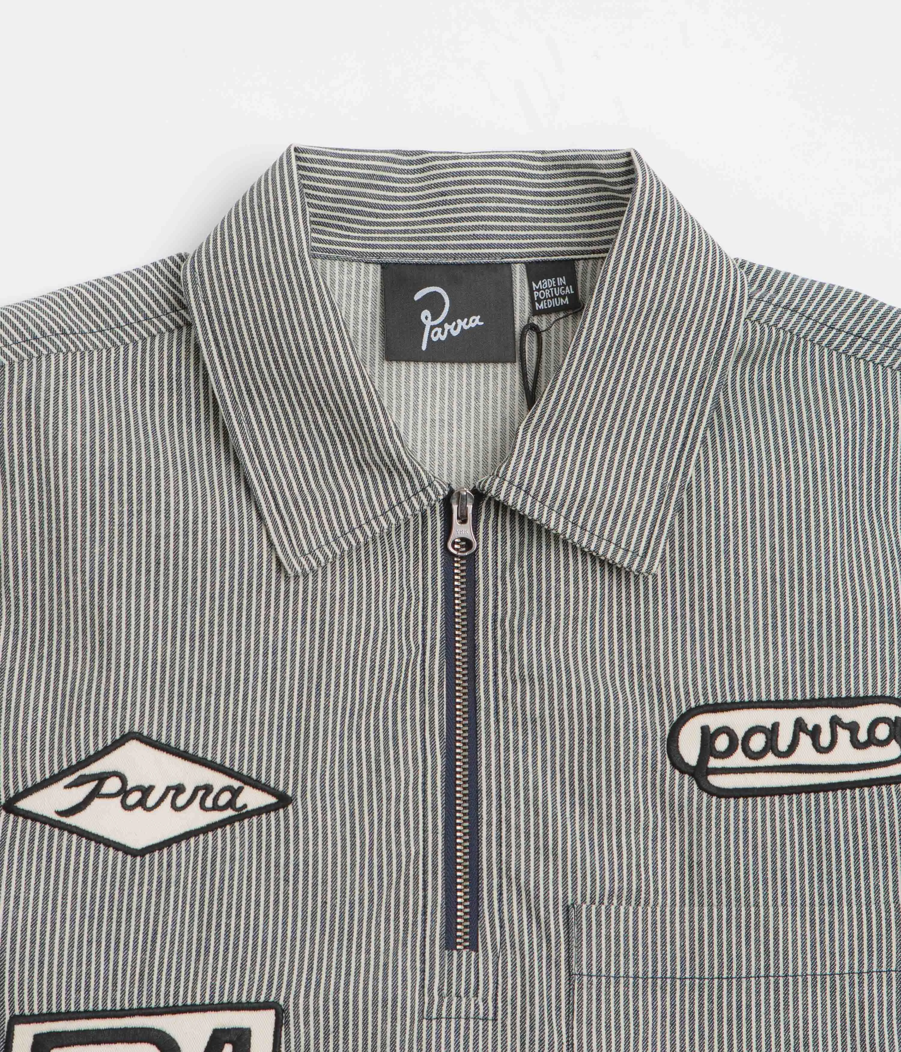by Parra Work Later Short Sleeve Shirt - Blue