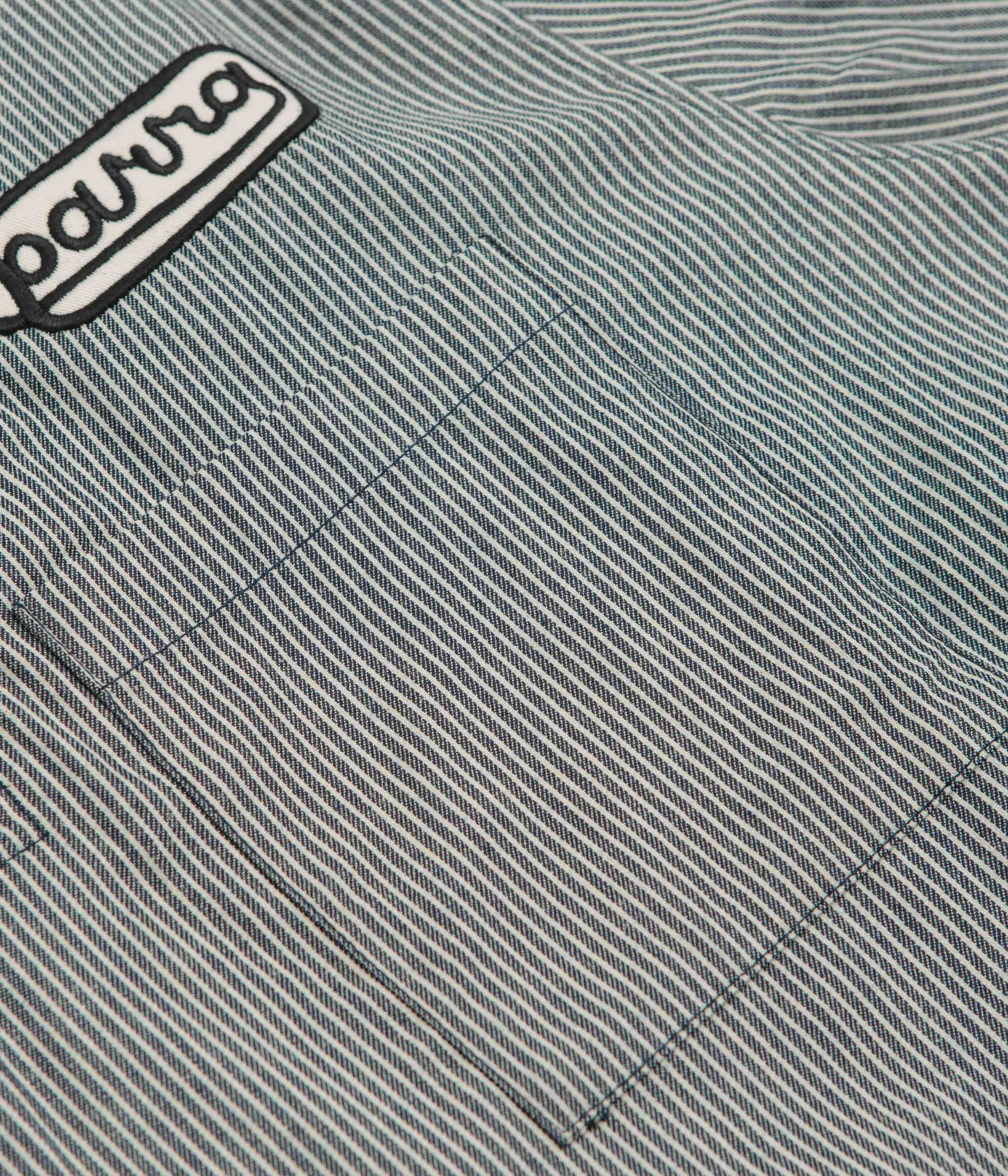 by Parra Work Later Short Sleeve Shirt - Blue