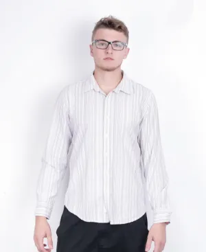 Calvin Klein Jeans Mens M Casual Shirt Striped Cotton Short Sleeve