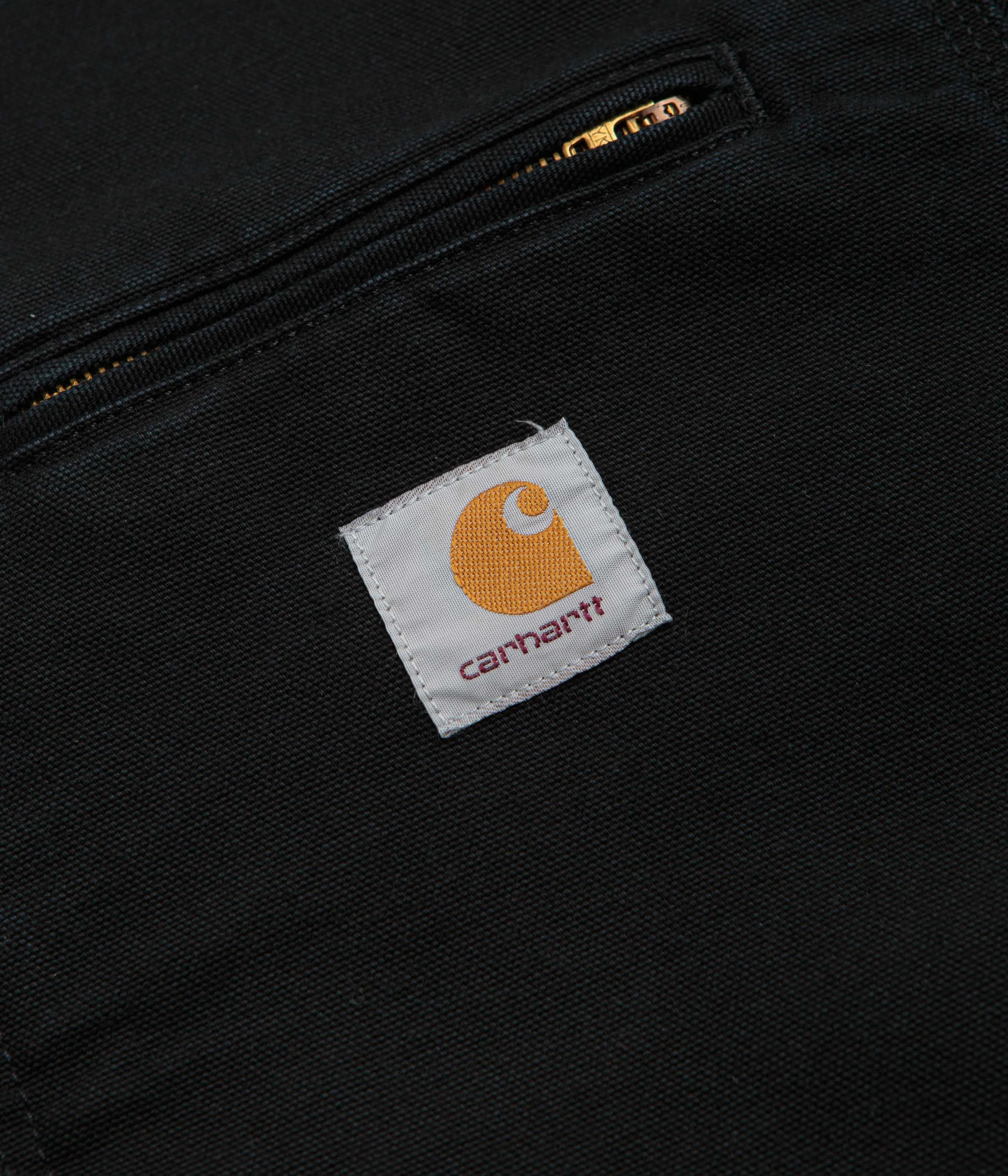 Carhartt Detroit Jacket - Black / Black Stone Canvas
