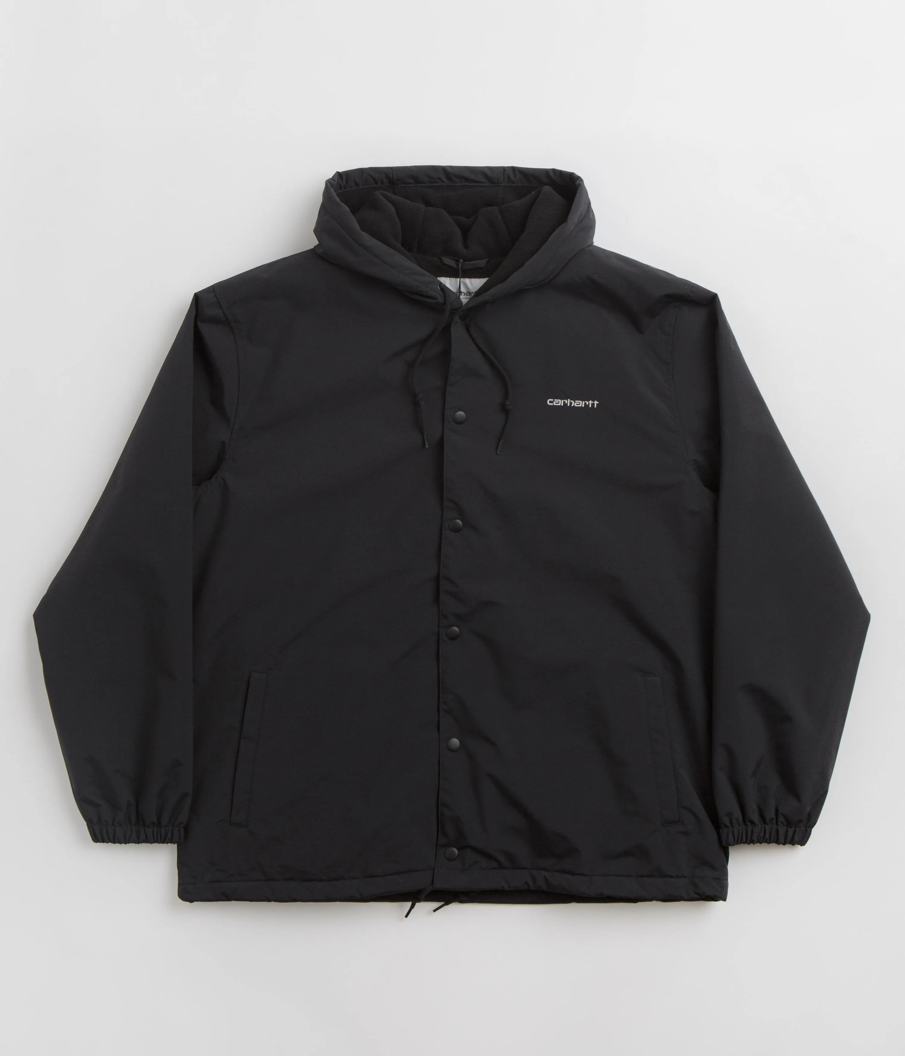Carhartt Hooded Coach Jacket - Black / White